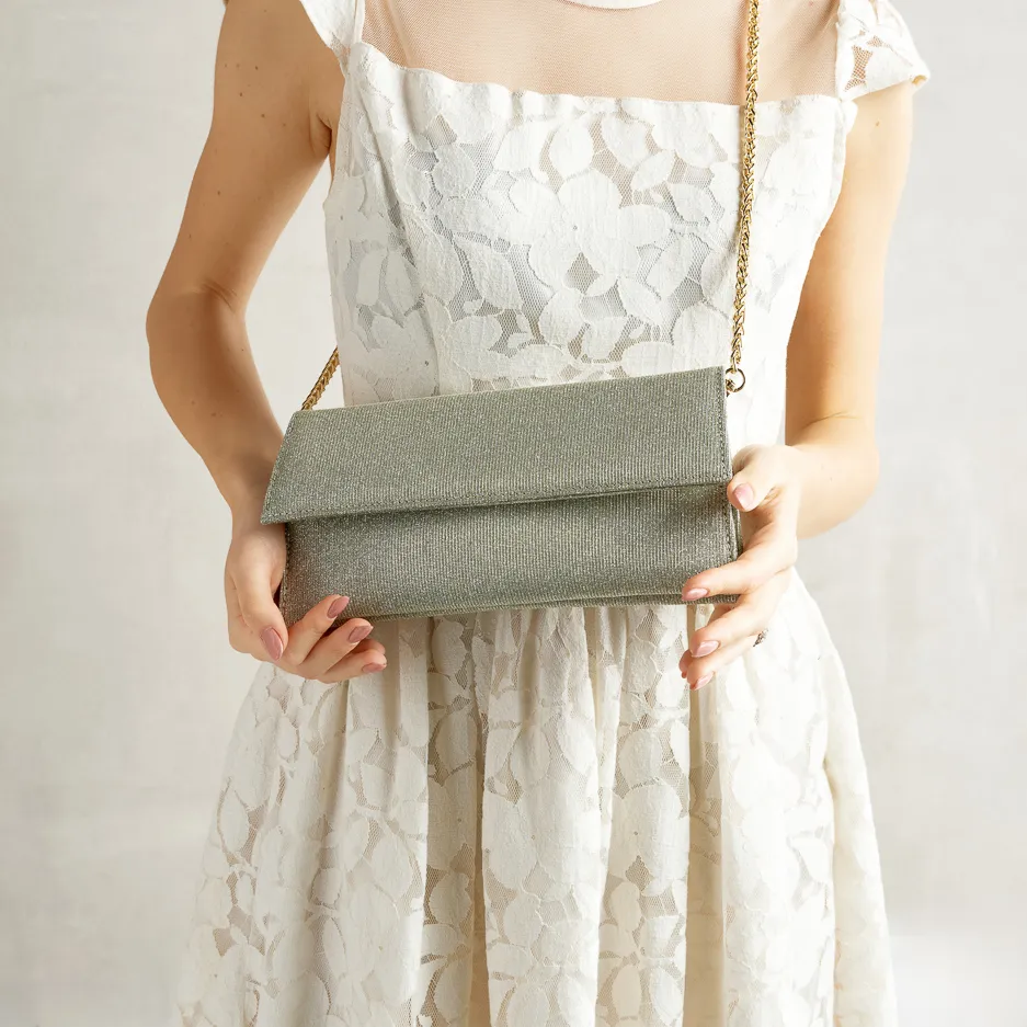 Pochette Tessuto Oro