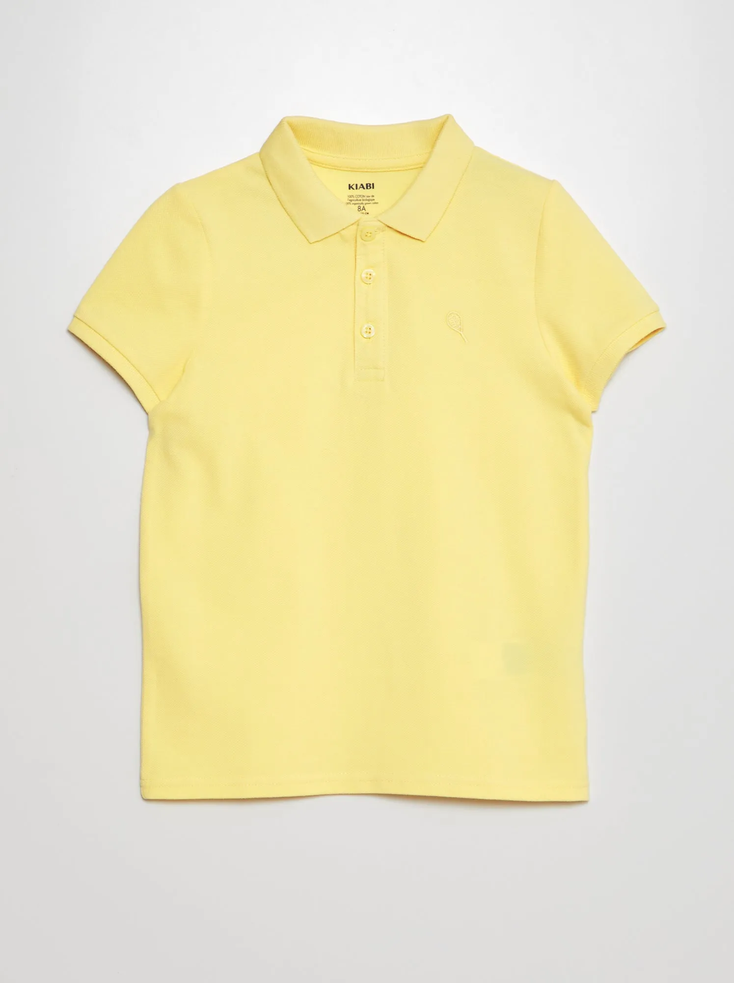 Polo in piqué di cotone - GIALLO