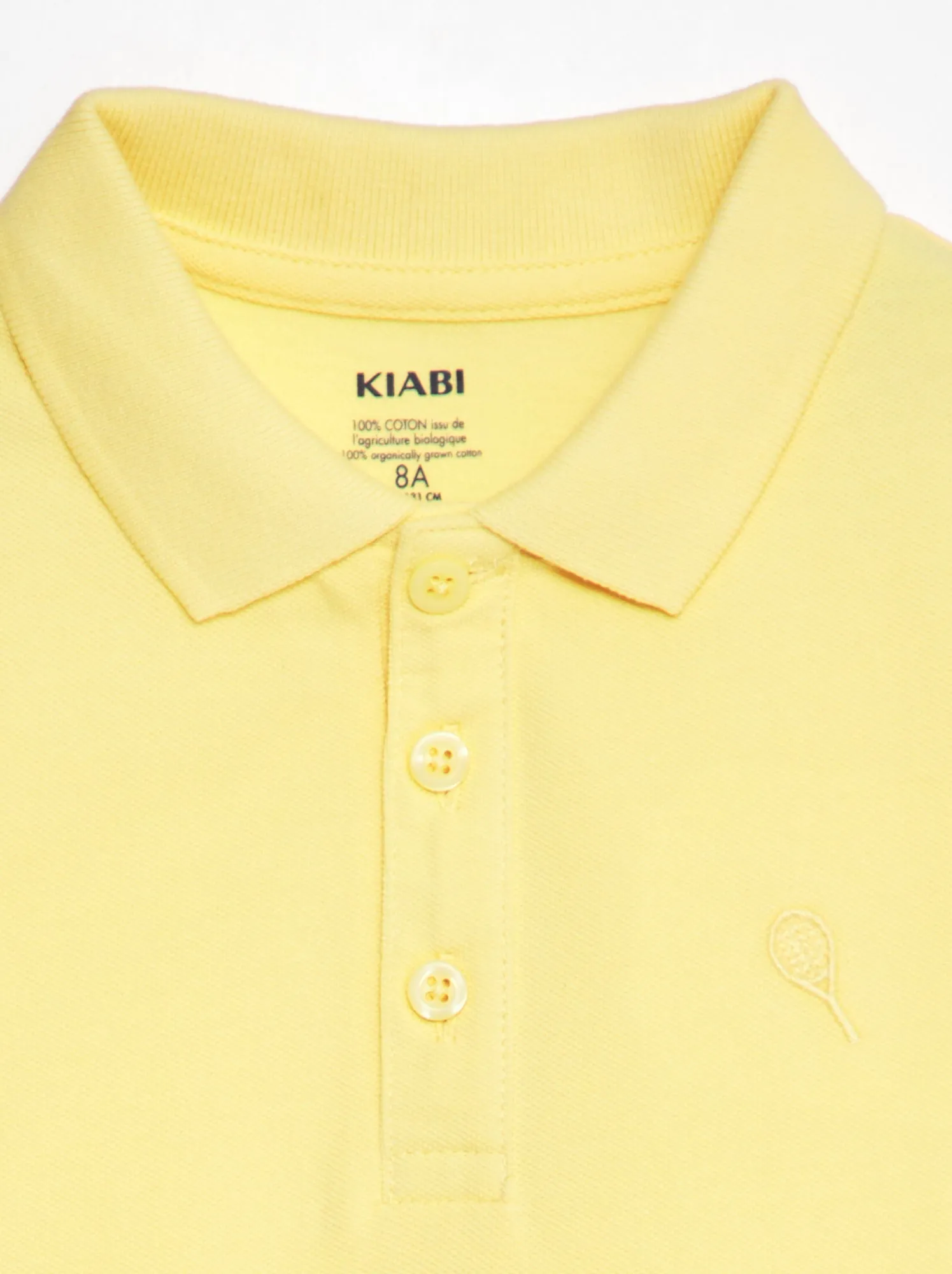 Polo in piqué di cotone - GIALLO
