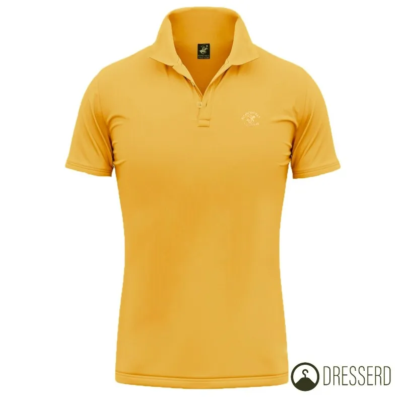 Polo Uomo  Beverly Hills Polo Club-100% Cotone Piquet Maglia mezza manica Tinta unita Maglie Dresserd
