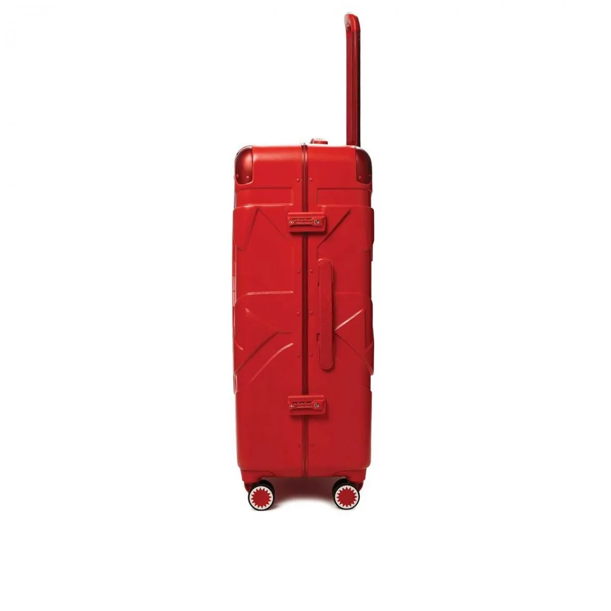 Red Molded Shark Mouth Bagaglio A Mano Grande, Rosso