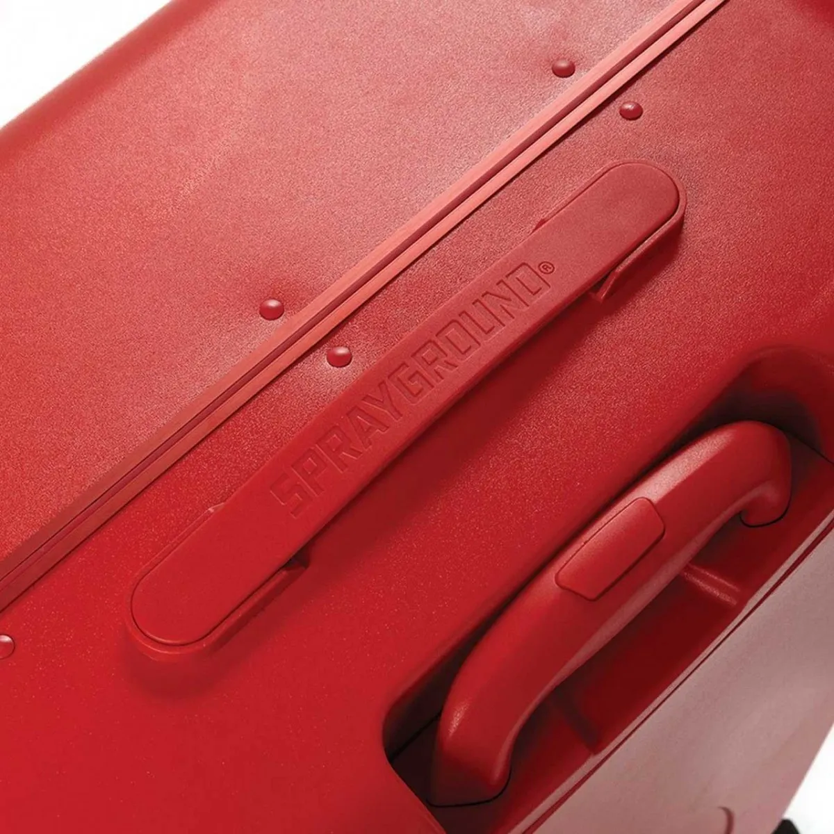 Red Molded Shark Mouth Bagaglio A Mano Grande, Rosso