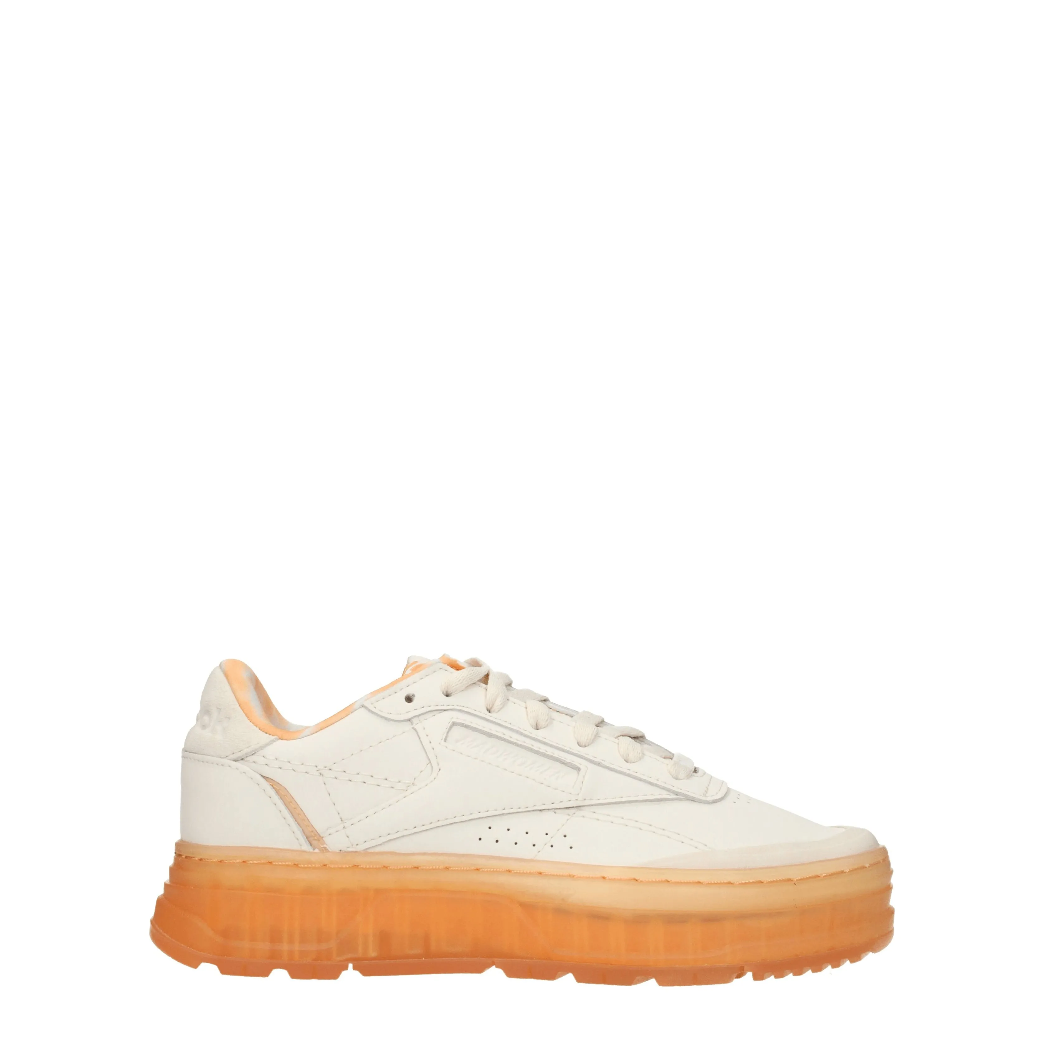 Reebok Sneakers Club c Donna Pelle Beige/Arancione