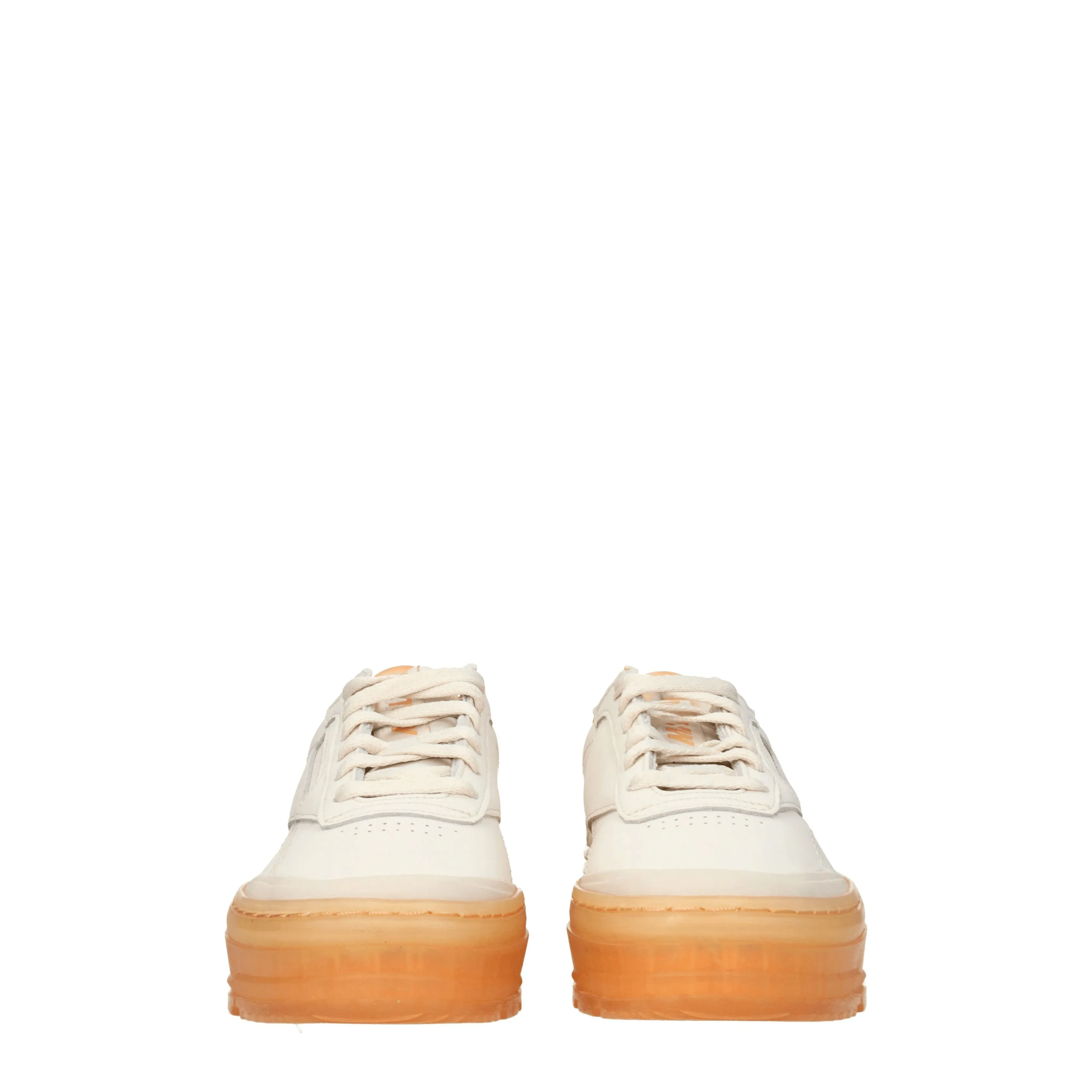 Reebok Sneakers Club c Donna Pelle Beige/Arancione