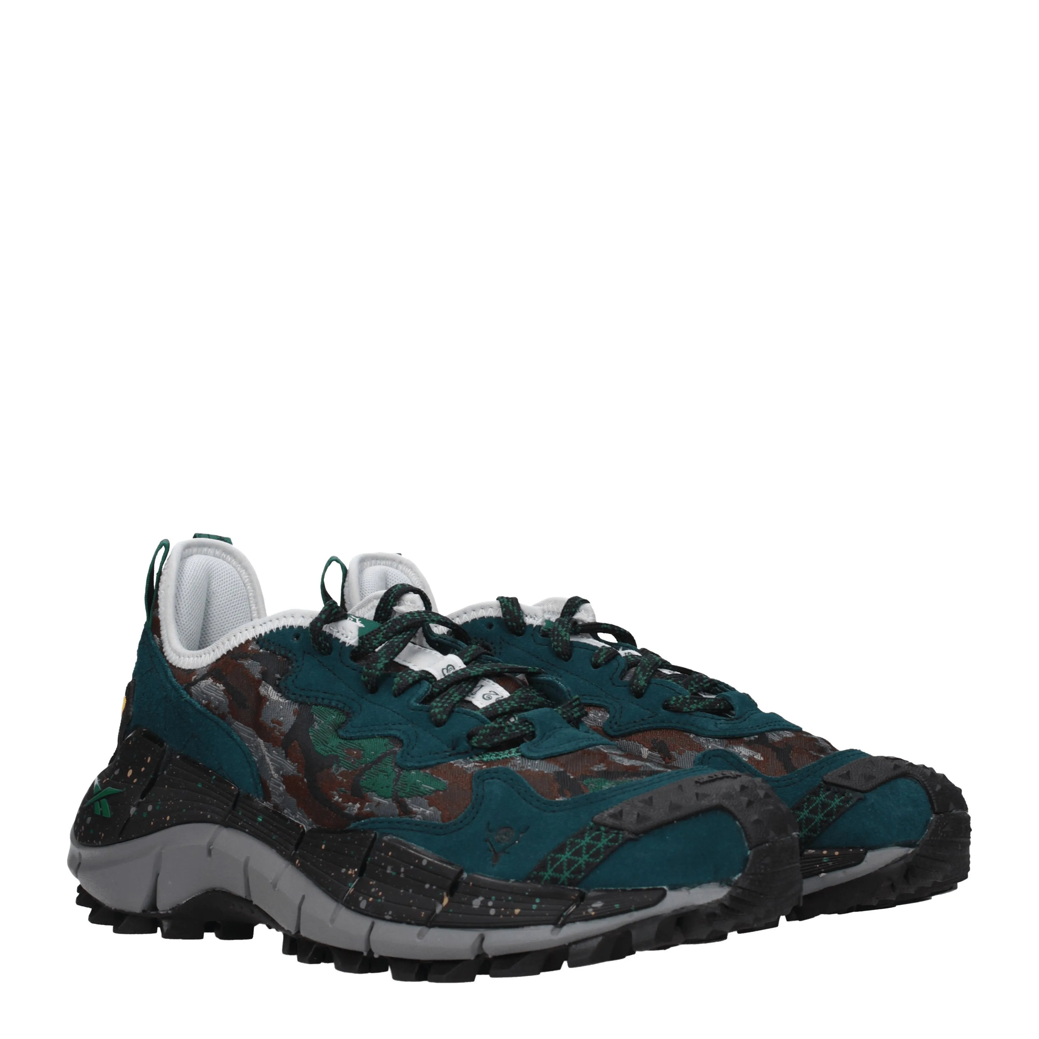 Reebok Sneakers Zig kinetica vibram Uomo Pelle Blu/Blu Minerale