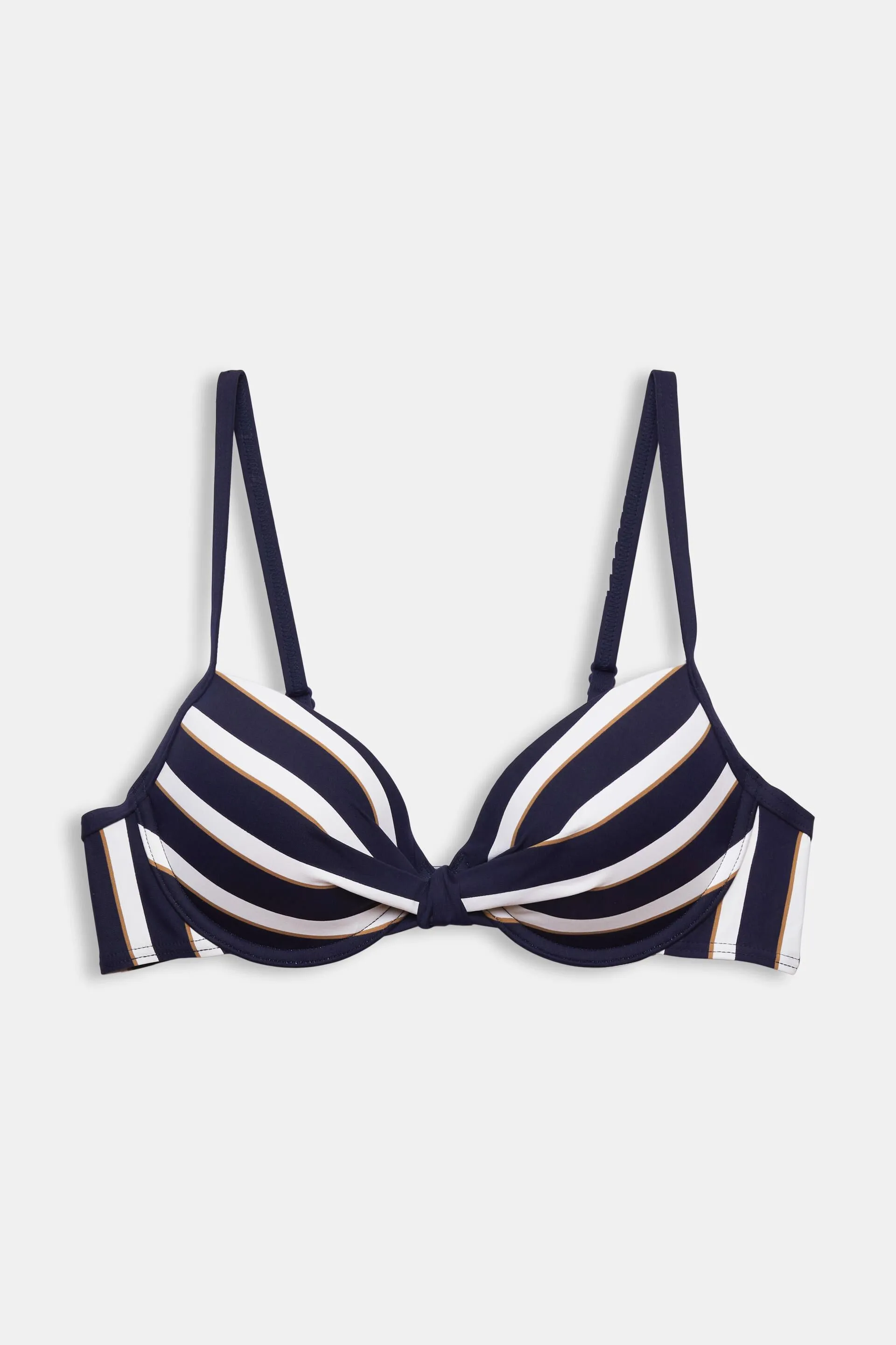 Reggiseno da bikini imbottito, con ferretto e a righe
