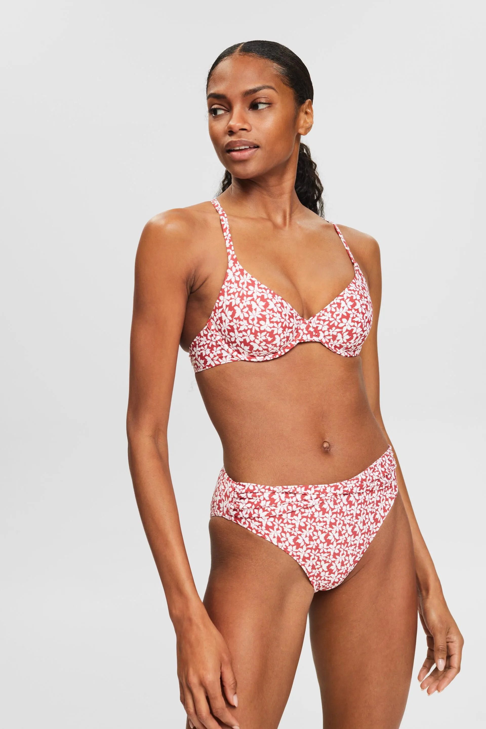 Reggiseno da bikini non imbottito con ferretto e stampa