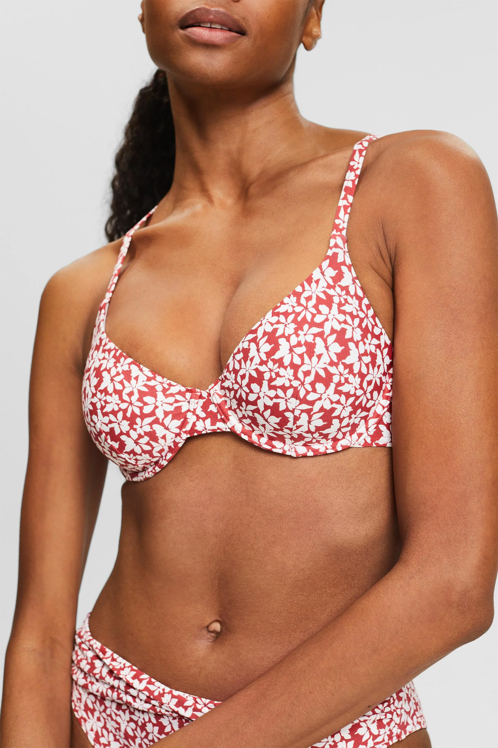 Reggiseno da bikini non imbottito con ferretto e stampa