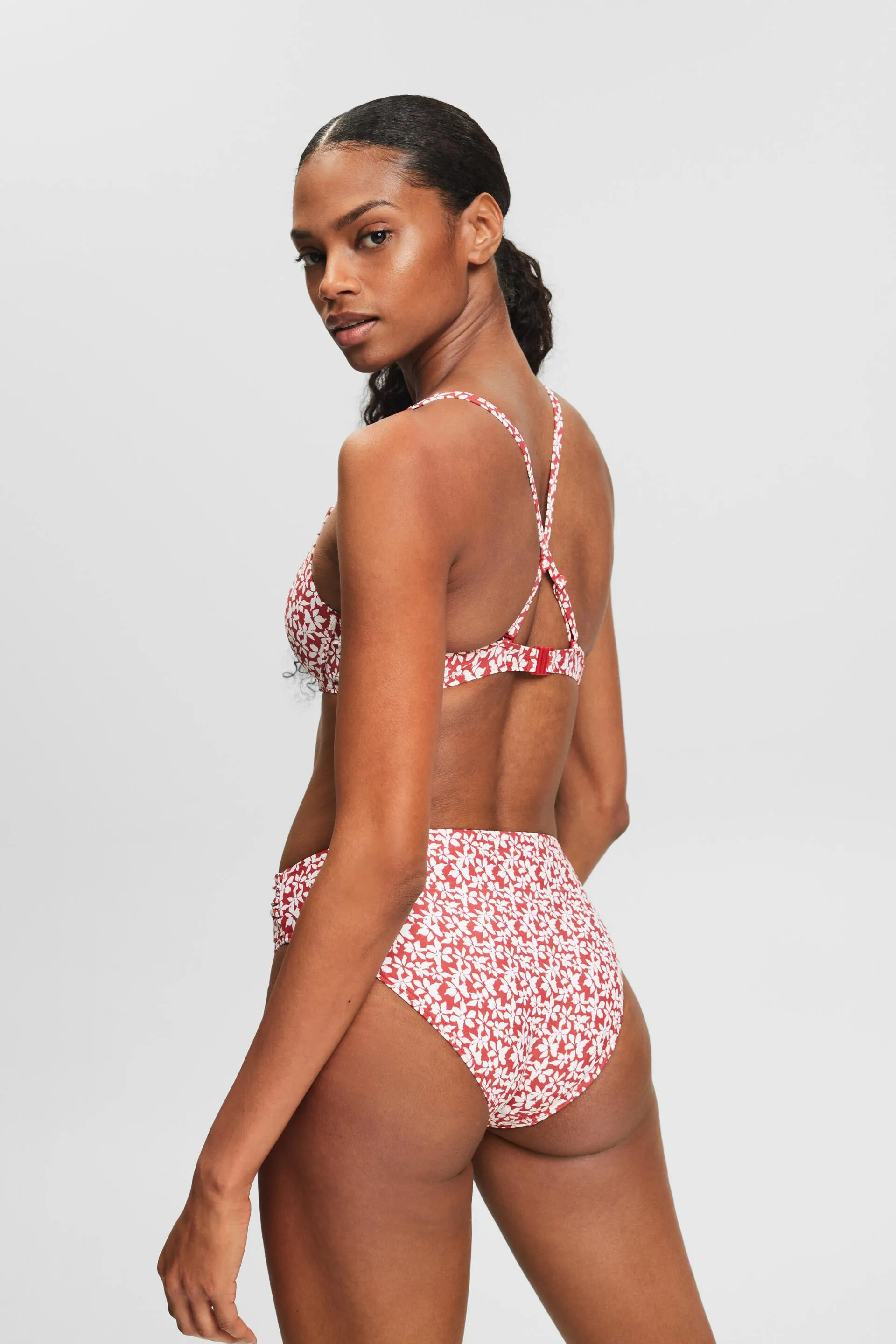 Reggiseno da bikini non imbottito con ferretto e stampa