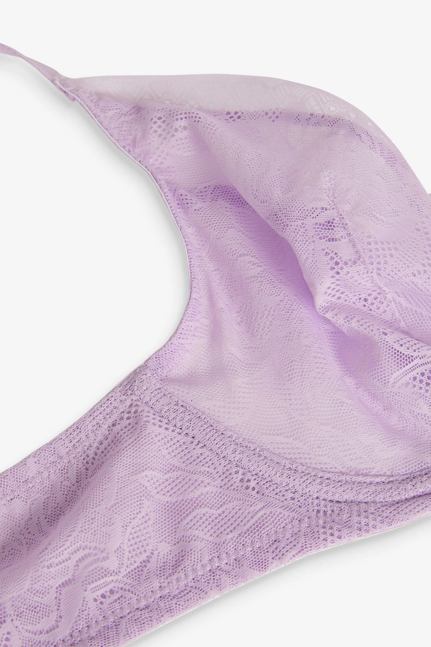 Reggiseno non imbottito con Pizzo scollo profondo Floreale cimosa coppe DD+