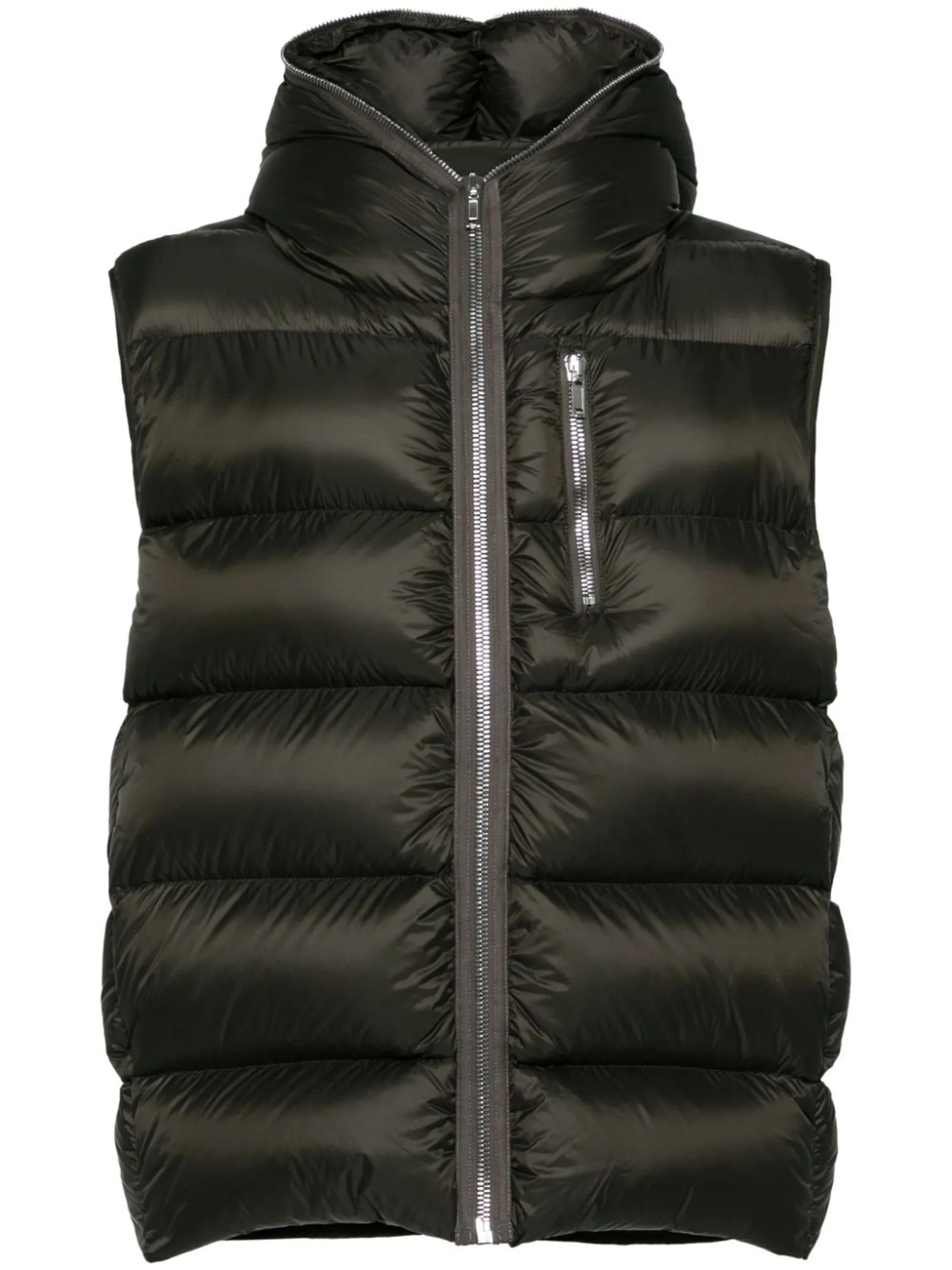 RICK OWENS Abbigliamento,Smanicati Gilet imbottito Sealed verde 