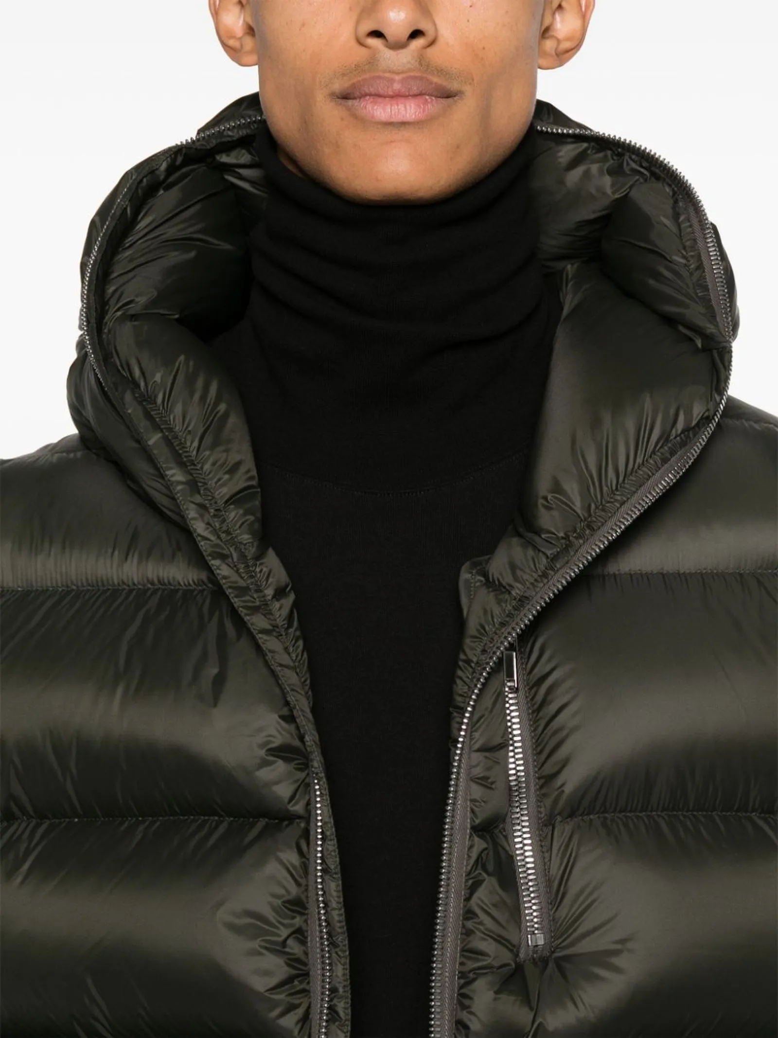 RICK OWENS Abbigliamento,Smanicati Gilet imbottito Sealed verde 