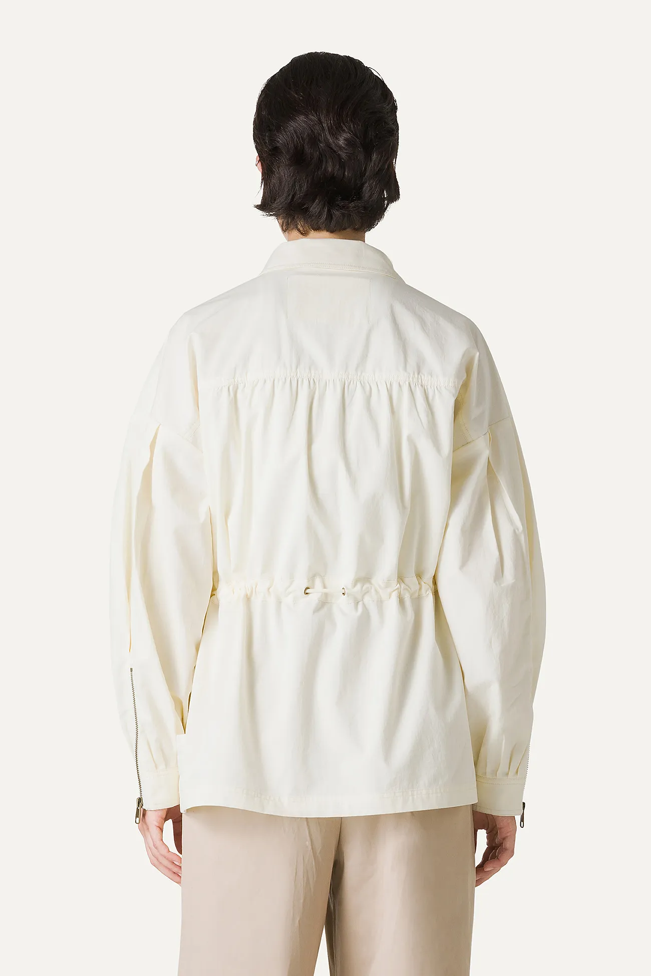 SAHARIANA OVER IN COTONE LEGGERO 9228 - VANIGLIA