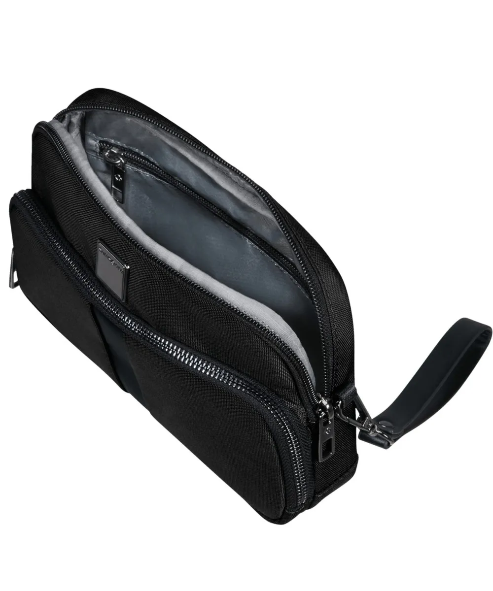 Samsonite Sacksquare travel clutch pochette a mano, nero black