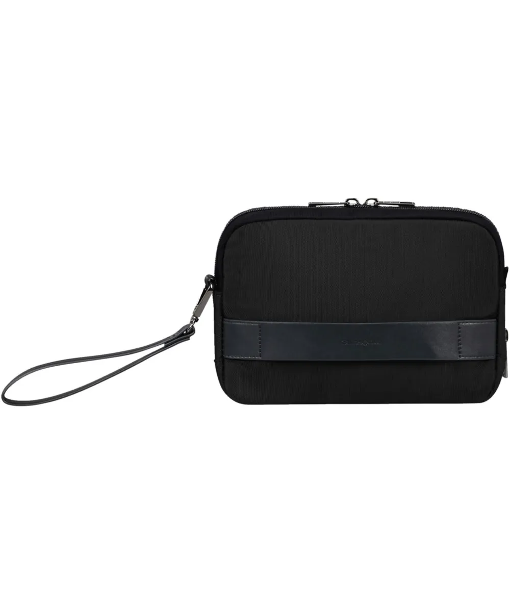 Samsonite Sacksquare travel clutch pochette a mano, nero black