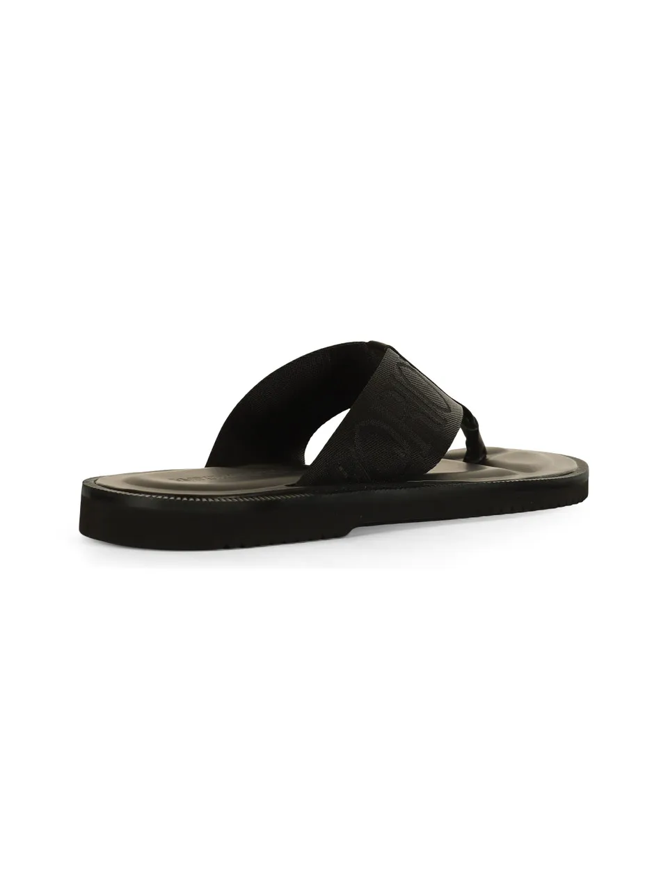 Sandali infradito in pelle e grosgrain