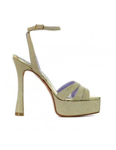 SANDALI MESH LUX PLATINO