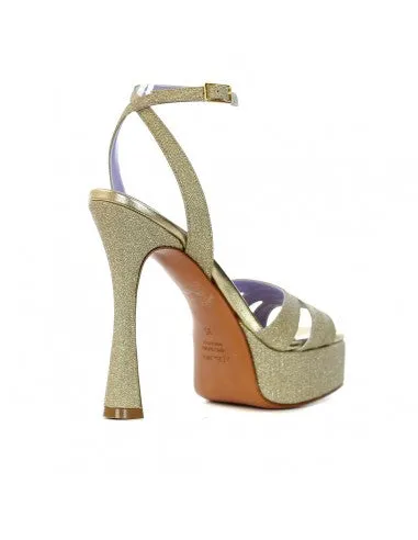 SANDALI MESH LUX PLATINO