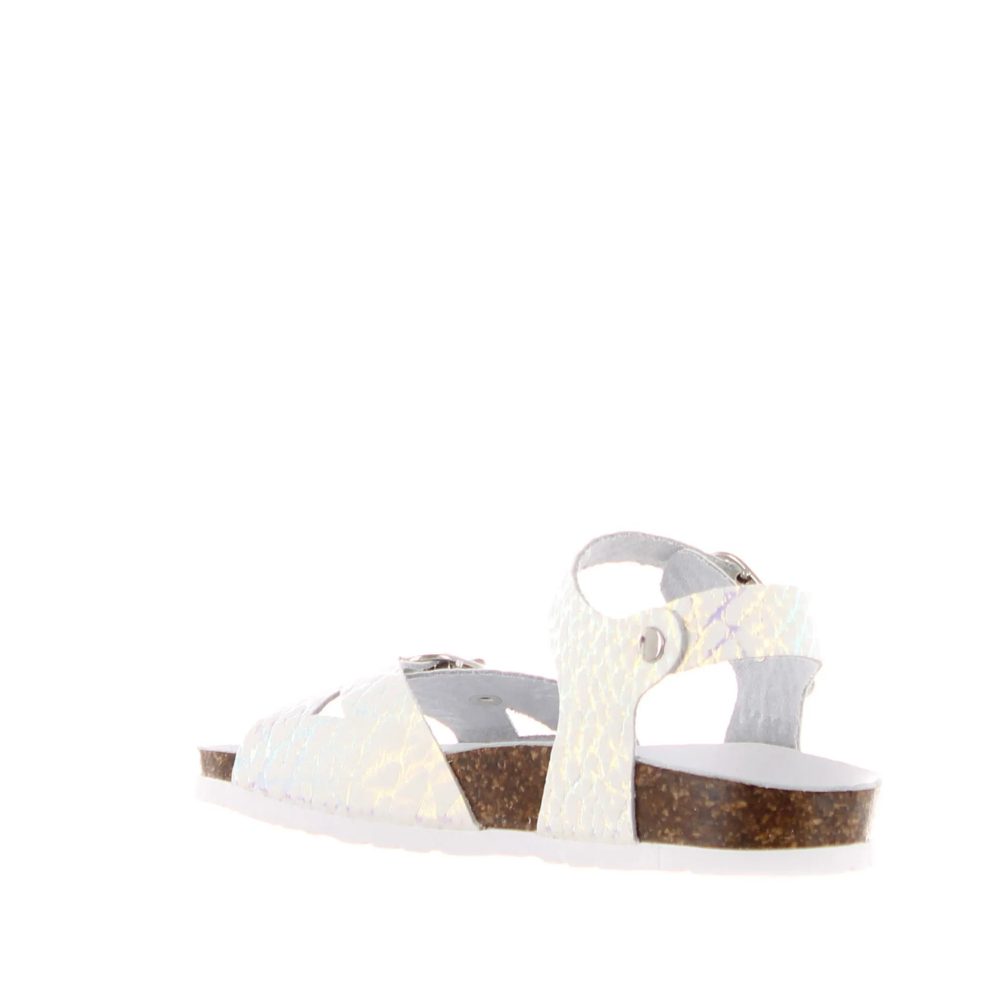 Sandalo in pelle stampa cocco