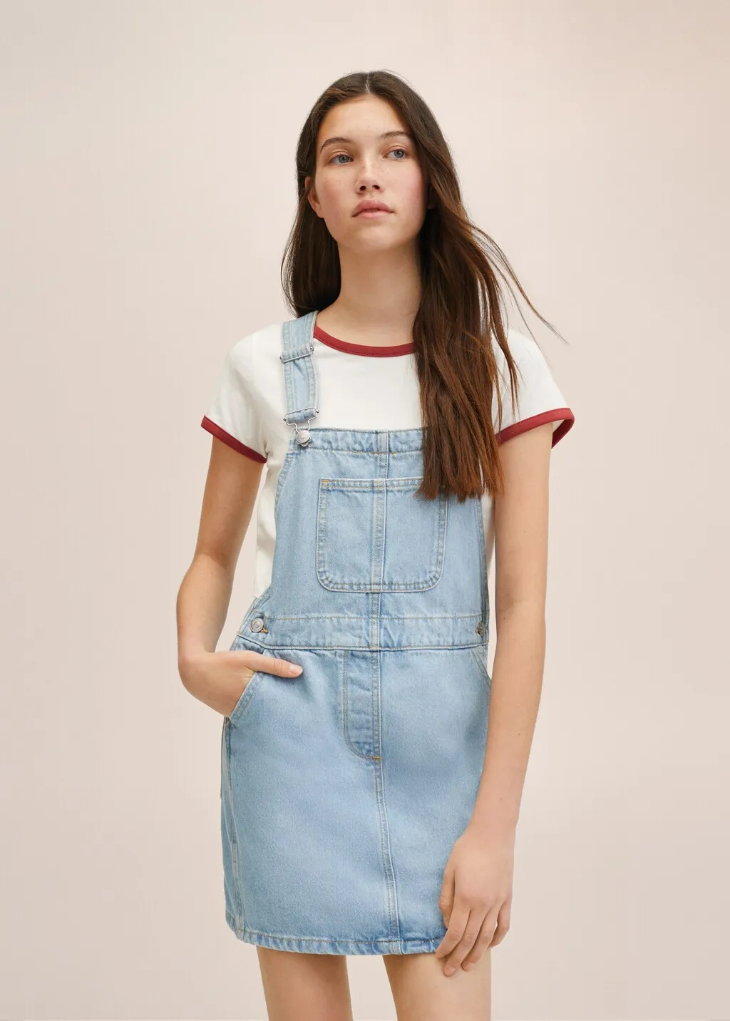 Scamiciato corto denim