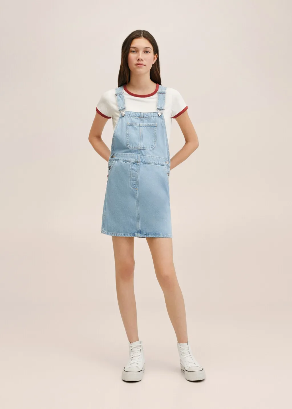 Scamiciato corto denim