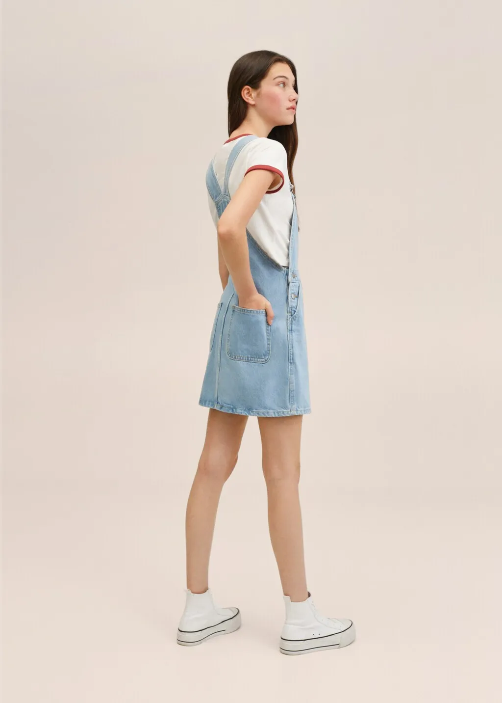 Scamiciato corto denim