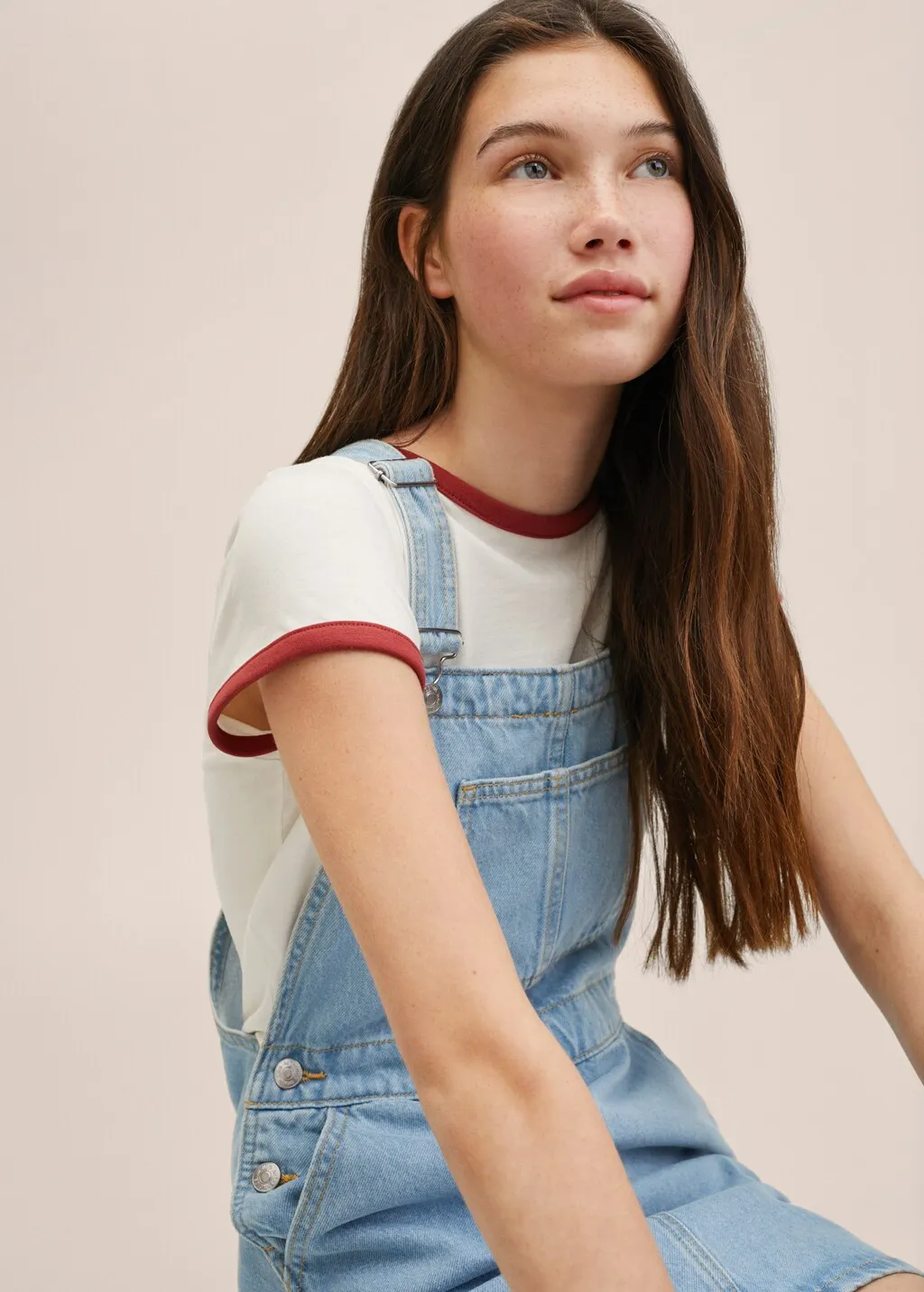 Scamiciato corto denim