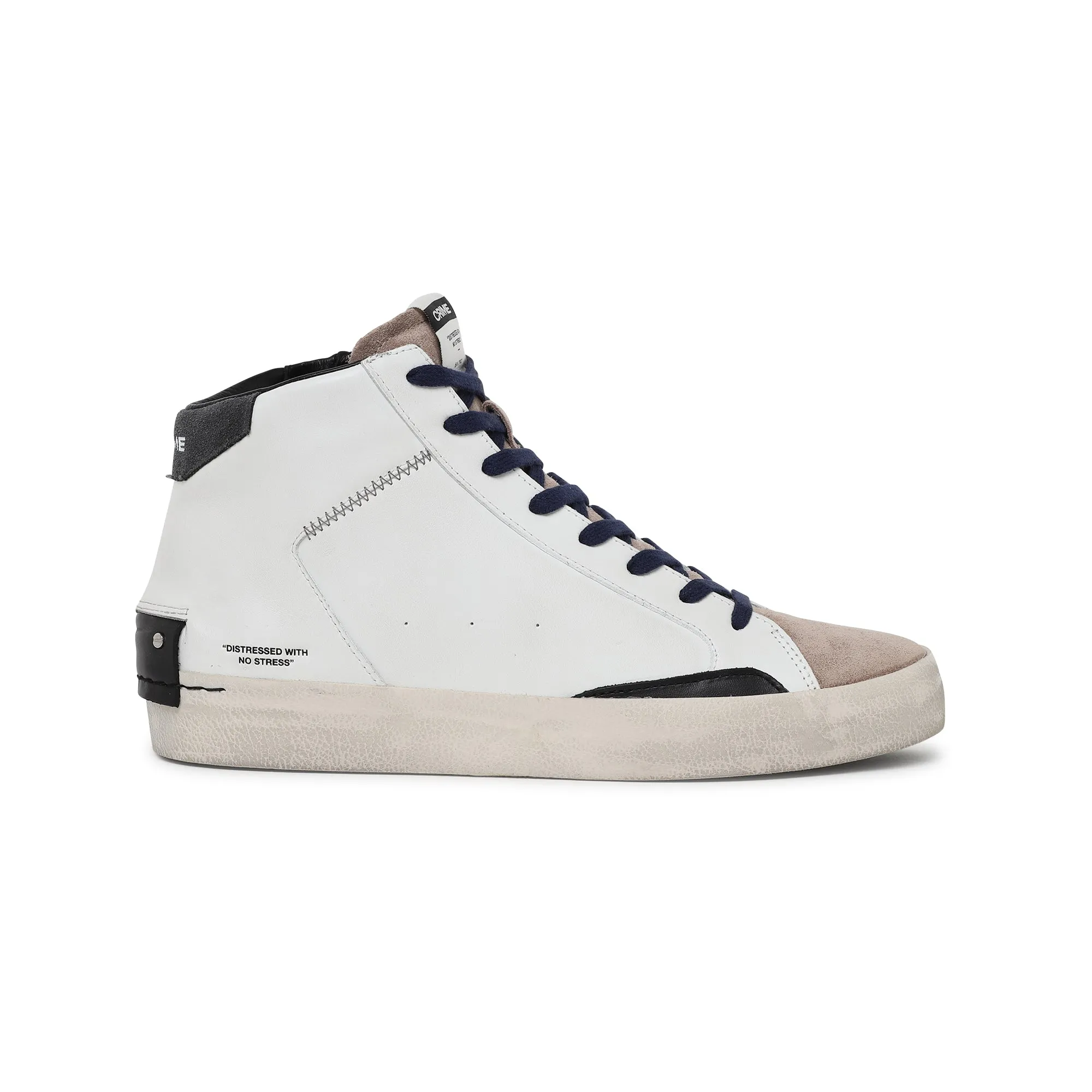 Scarpe CRIME LONDON  - DISTRESSED HIGH 18071AA6BIANCO