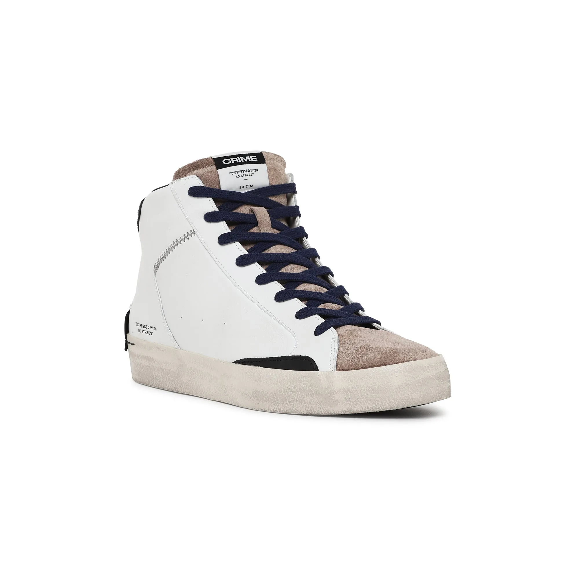 Scarpe CRIME LONDON  - DISTRESSED HIGH 18071AA6BIANCO