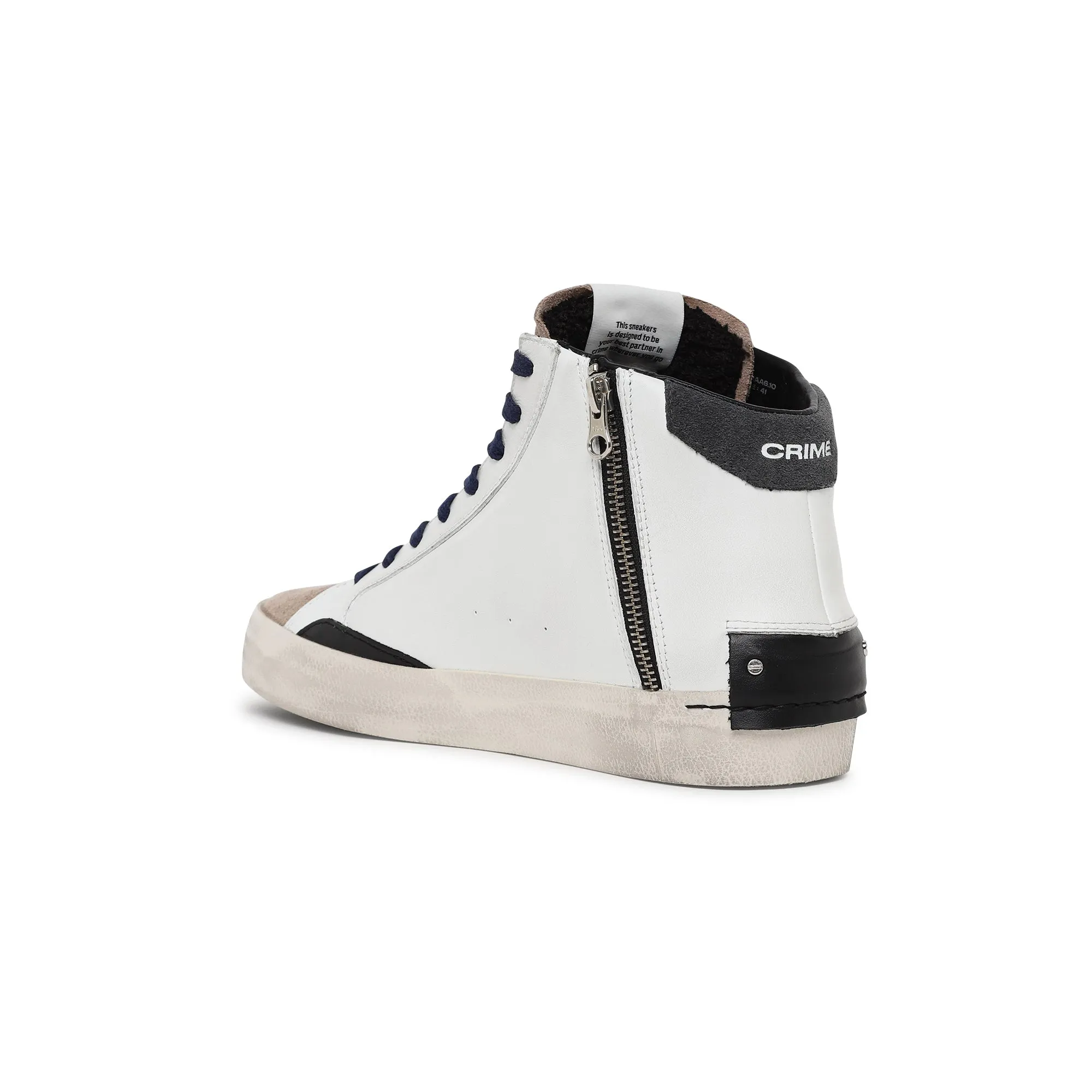 Scarpe CRIME LONDON  - DISTRESSED HIGH 18071AA6BIANCO