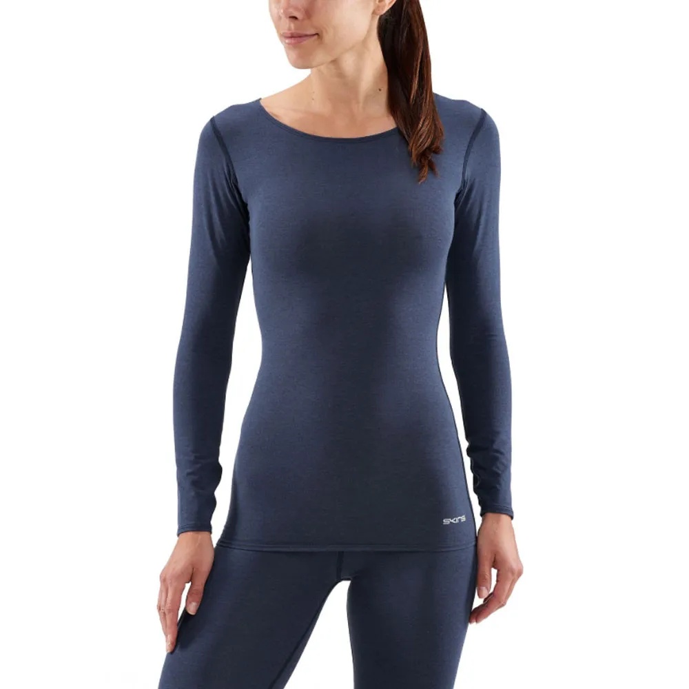 Skins DNAmic Sleep Recovery per donna Manica lunga Maglia a compressione