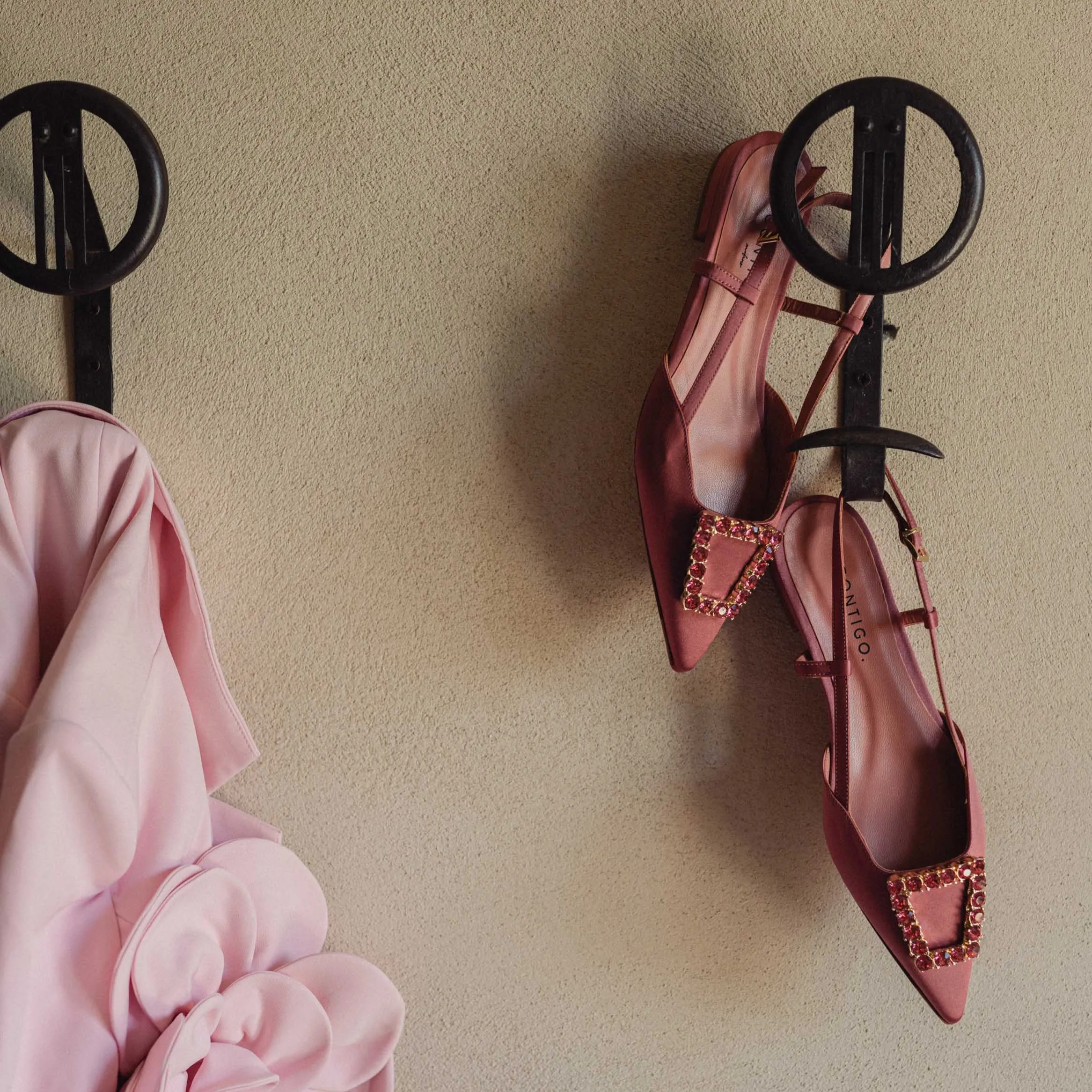 Slingback in Raso