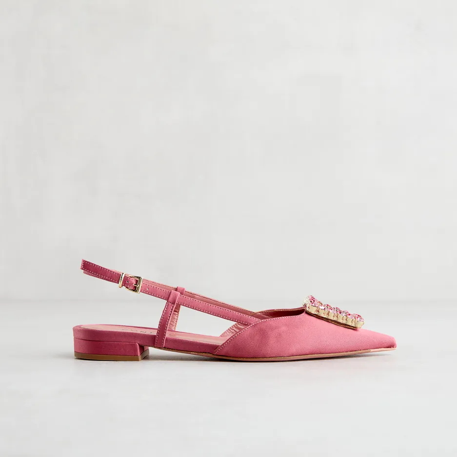 Slingback in Raso