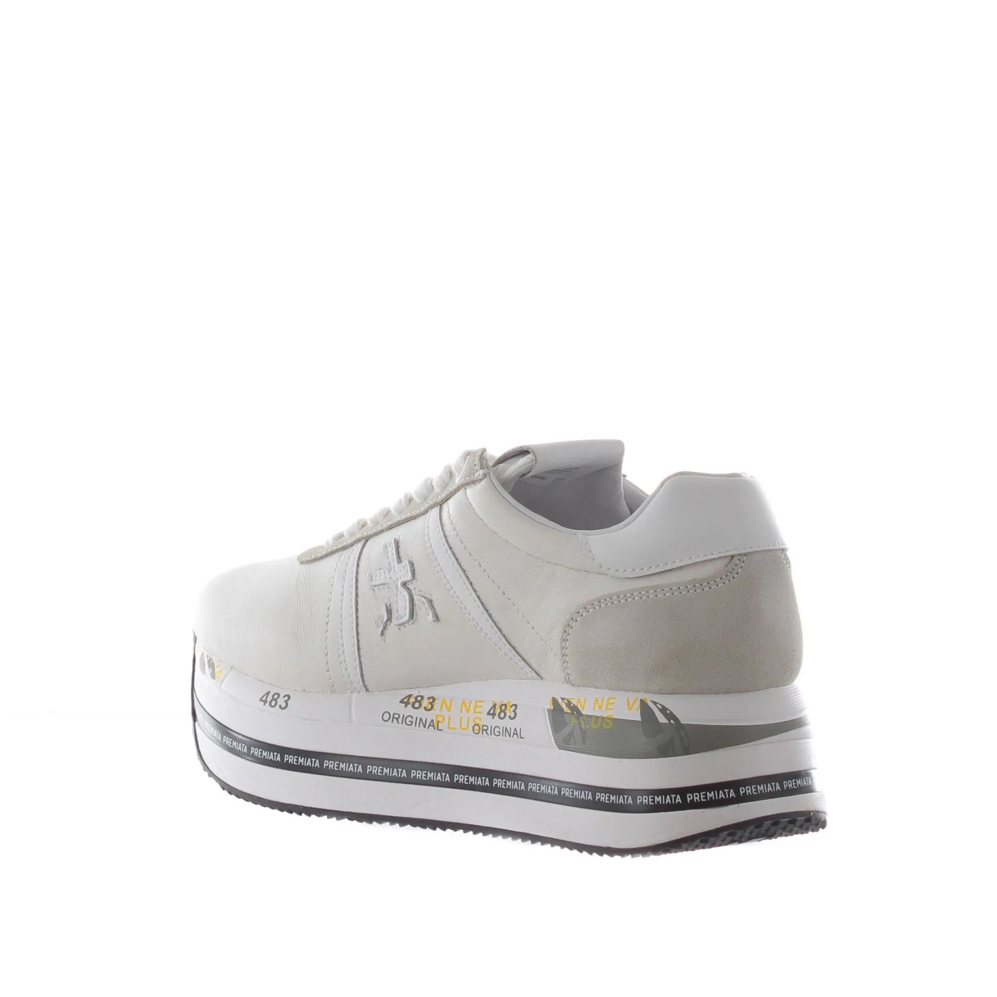 Sneaker in pelle e camoscio