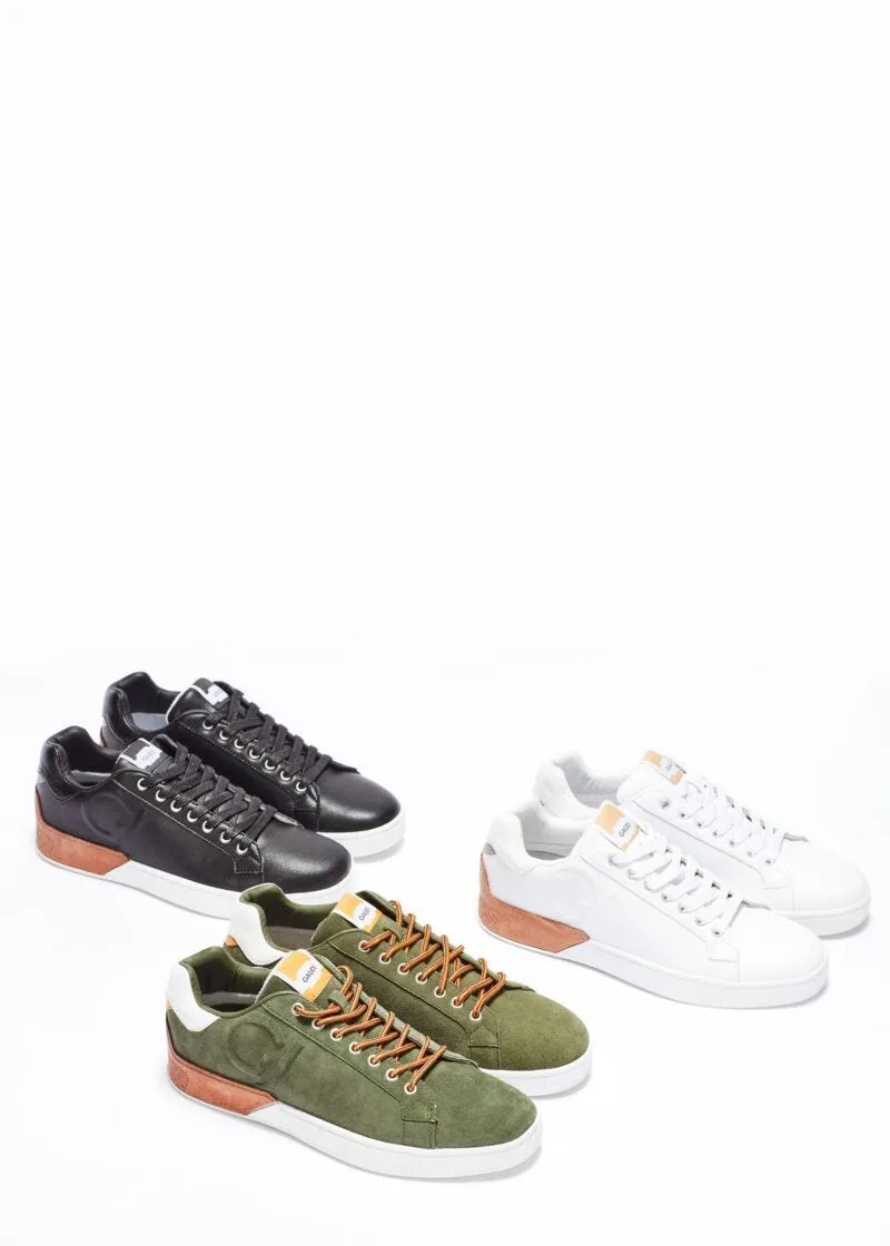 Sneaker in pelle scamosciata