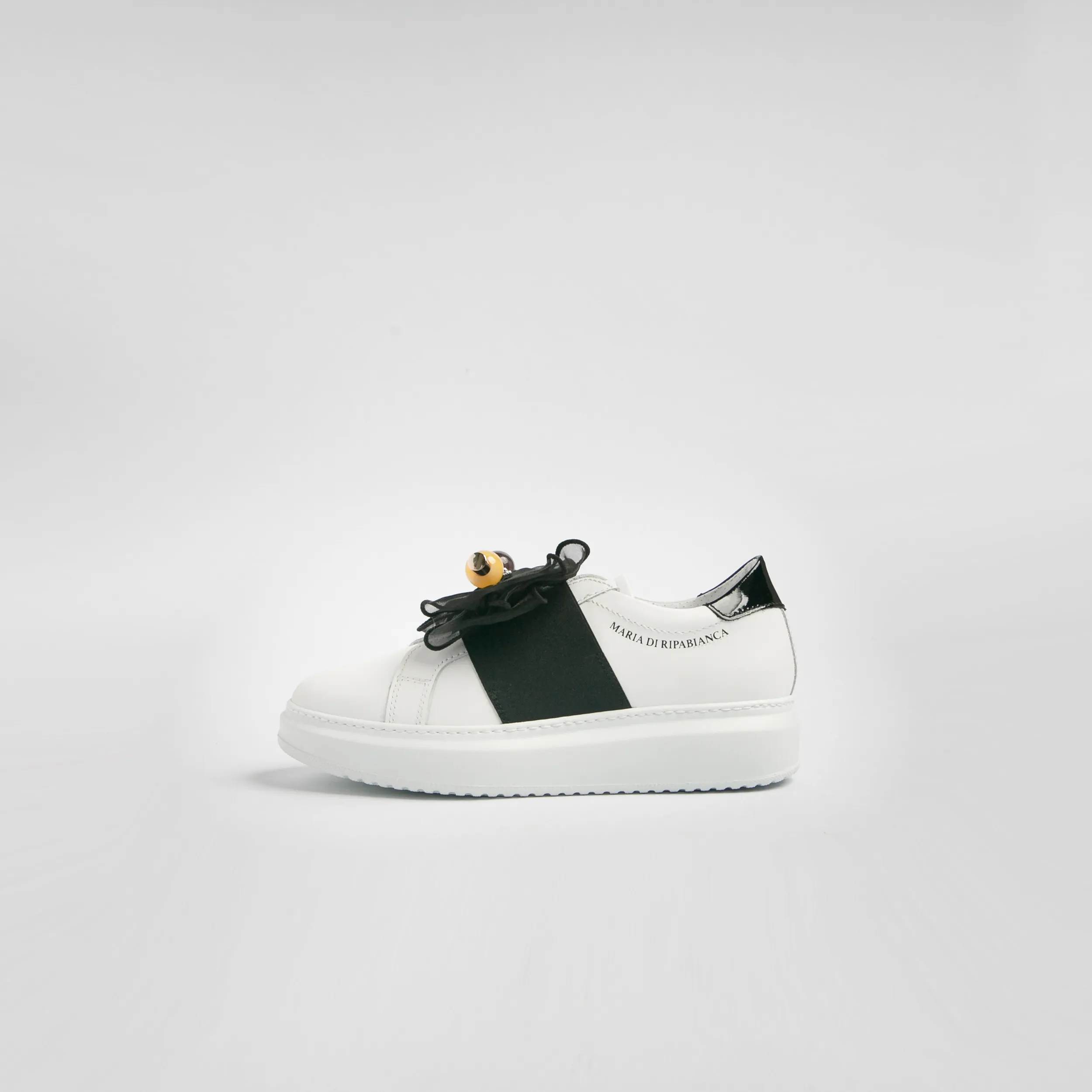 Sneakers MDR In Pelle con Dettaglio in Organza