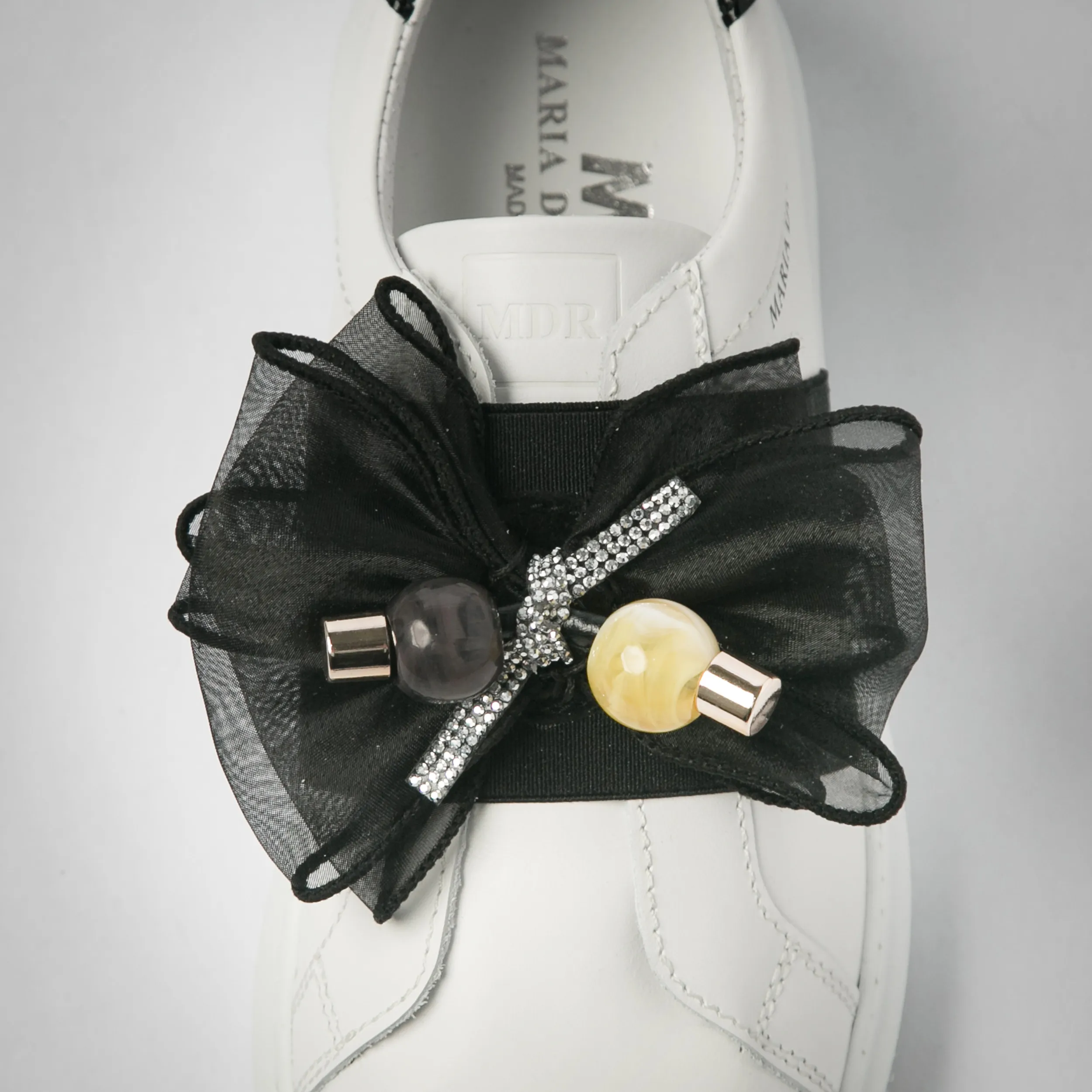 Sneakers MDR In Pelle con Dettaglio in Organza