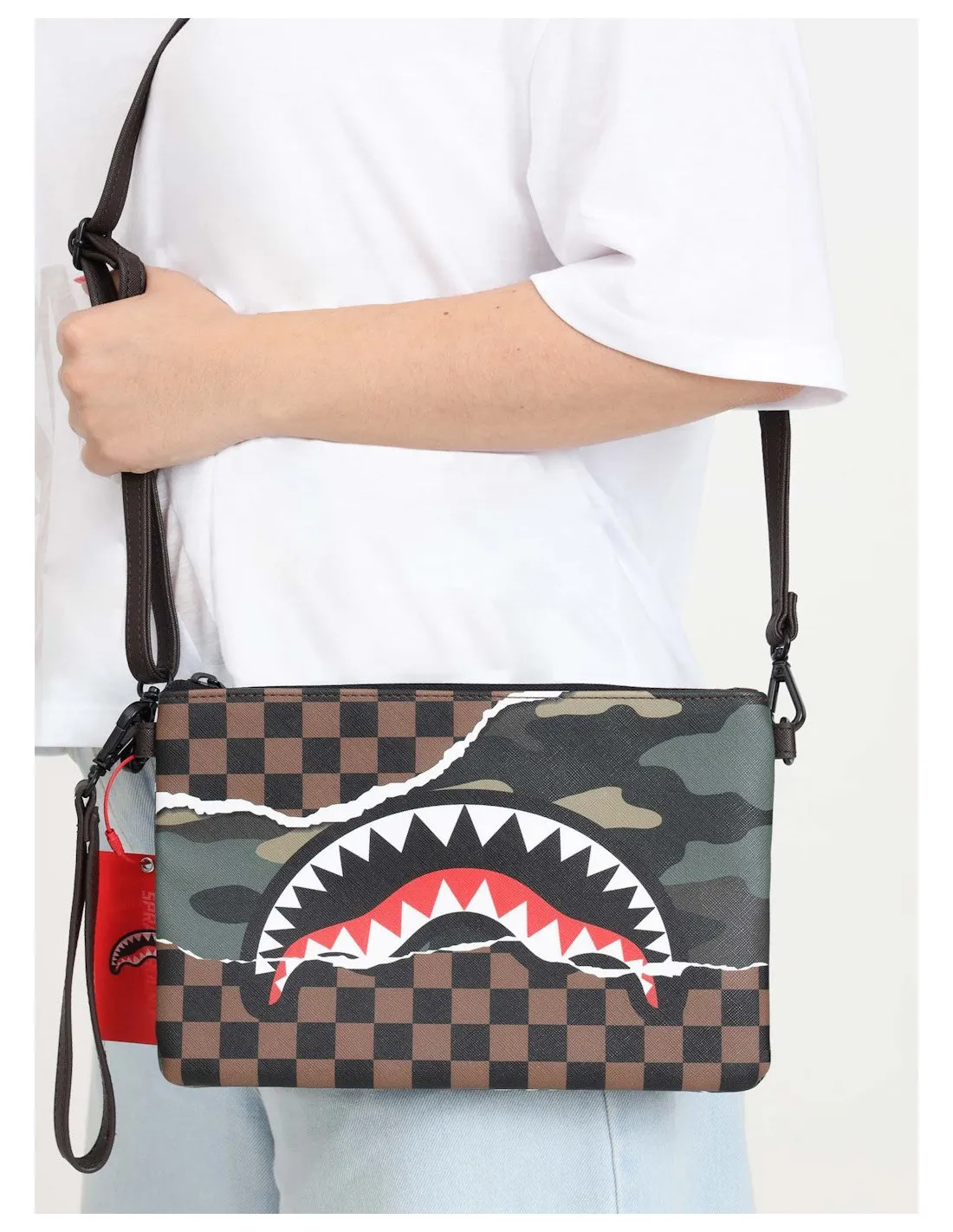 SPRAYGROUND BORSELLO UNISEX,TEAR IT UP CAMO POCHET