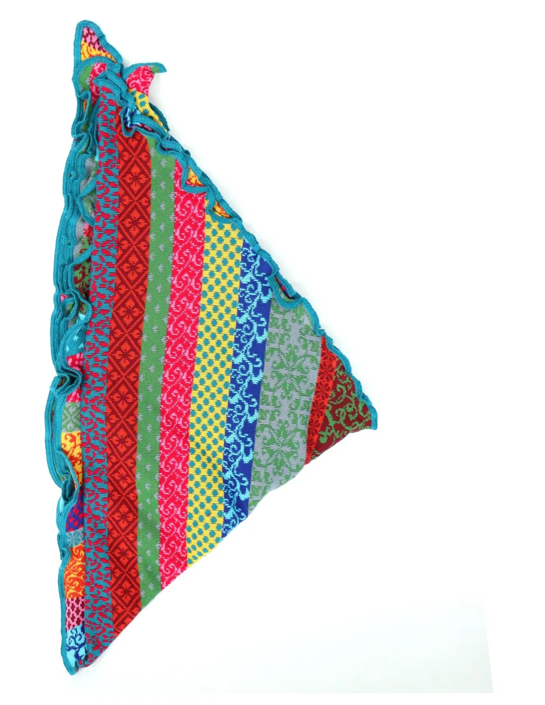 STOLA TRIANGOLARE IN COTONE BIOLOGICO JAQUARD "GRACE"
