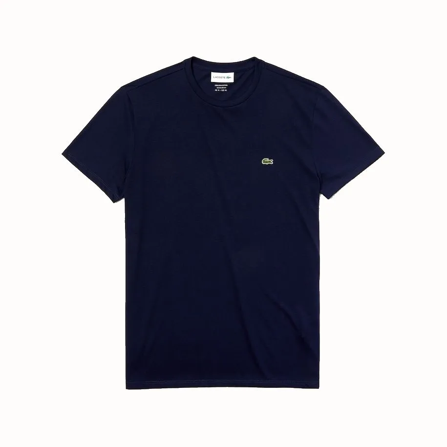 T-SHIRT BLU IN COTONE PIMA ULTRA LEGGERO