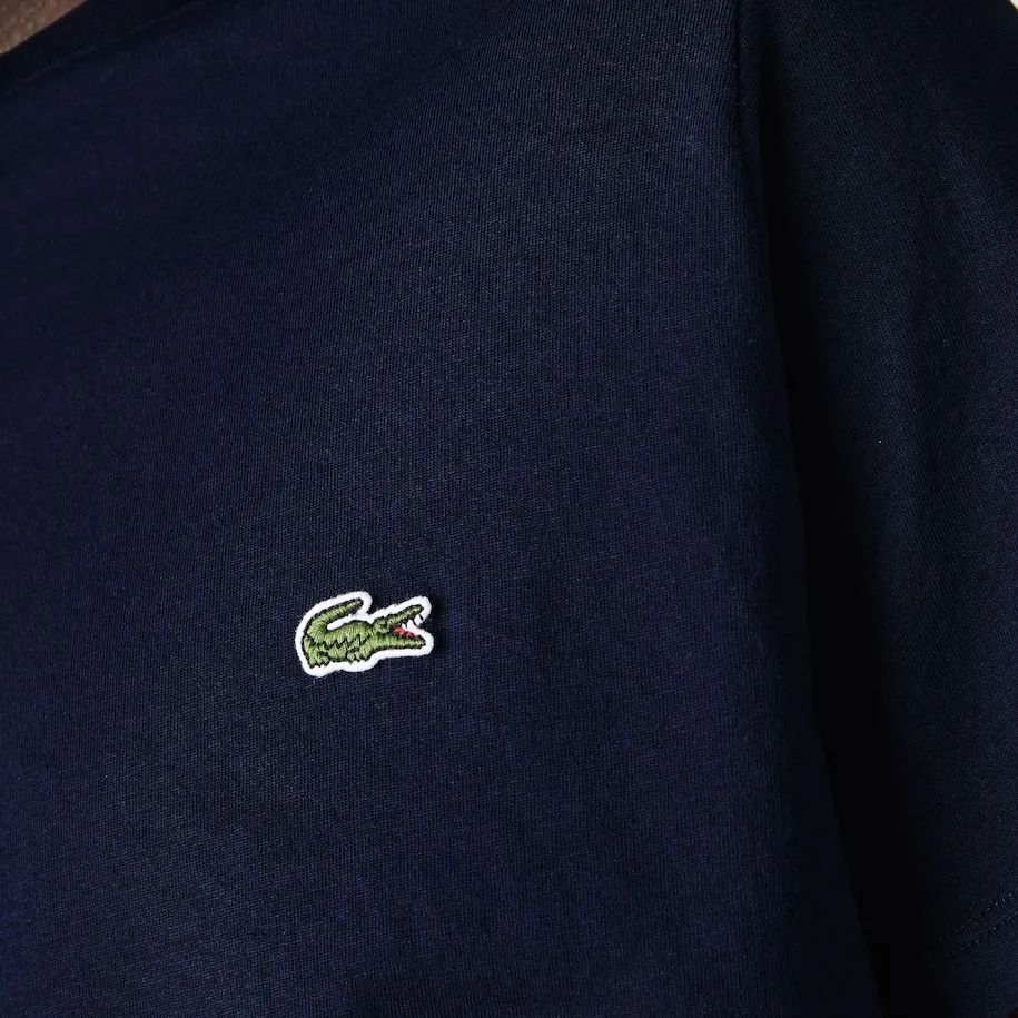 T-SHIRT BLU IN COTONE PIMA ULTRA LEGGERO