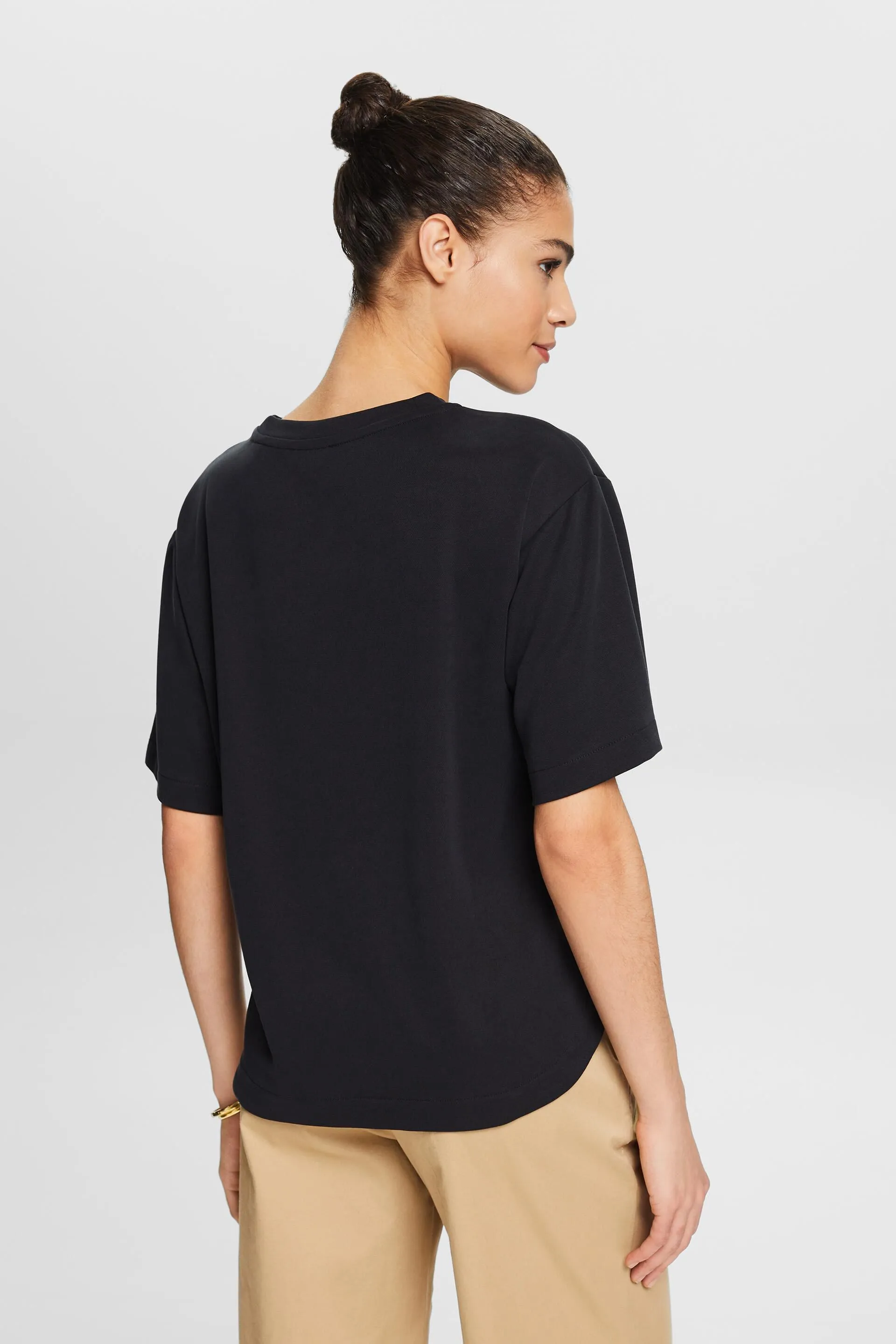 T-shirt girocollo in jersey