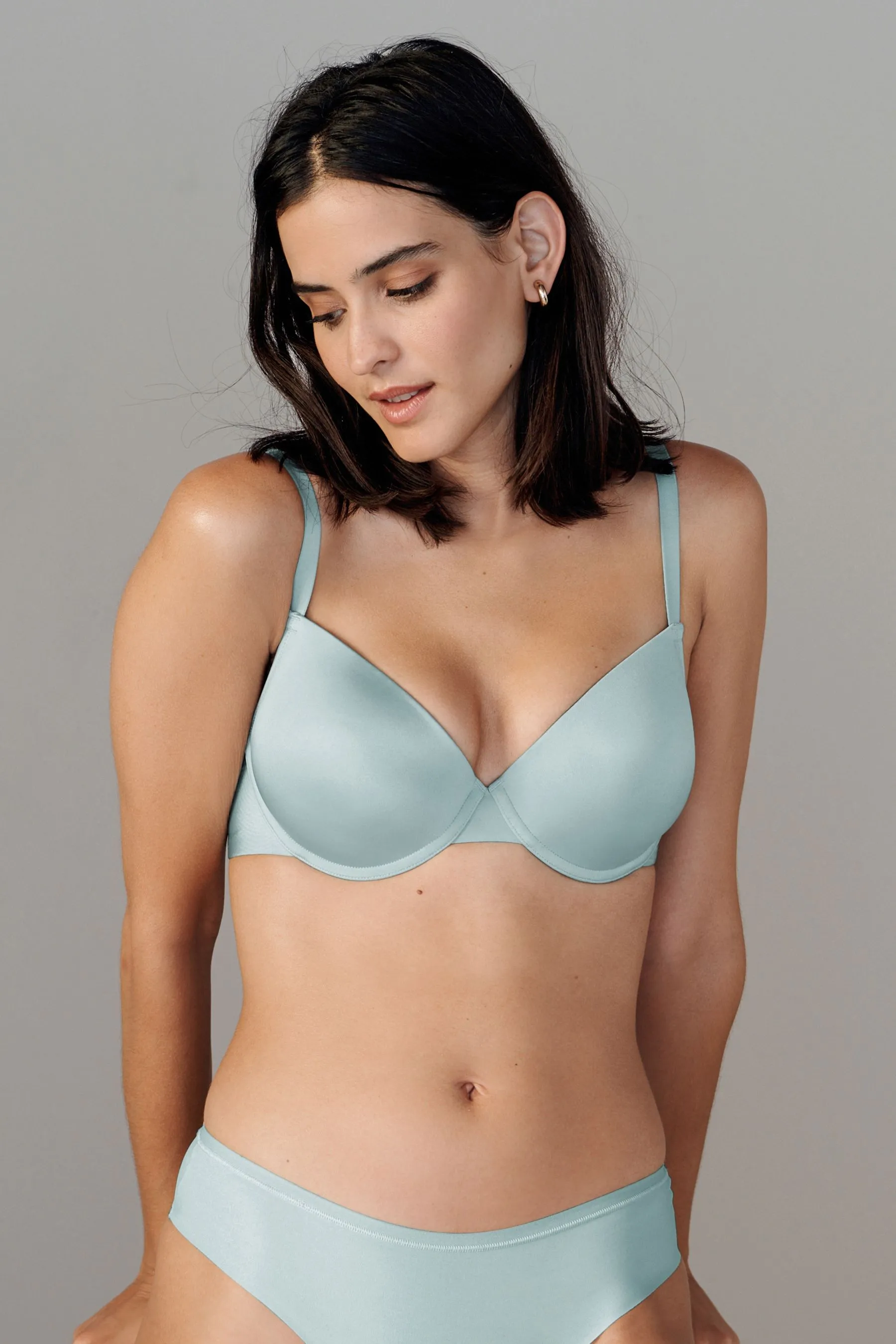 T-shirt leggermente imbottita con scollo profondo modellante Reggiseni 2 Confezione
