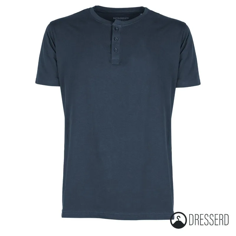 T-Shirt Uomo Baci & Abbracci Maglietta Serafino in cotone Regular Fit Maglie Dresserd