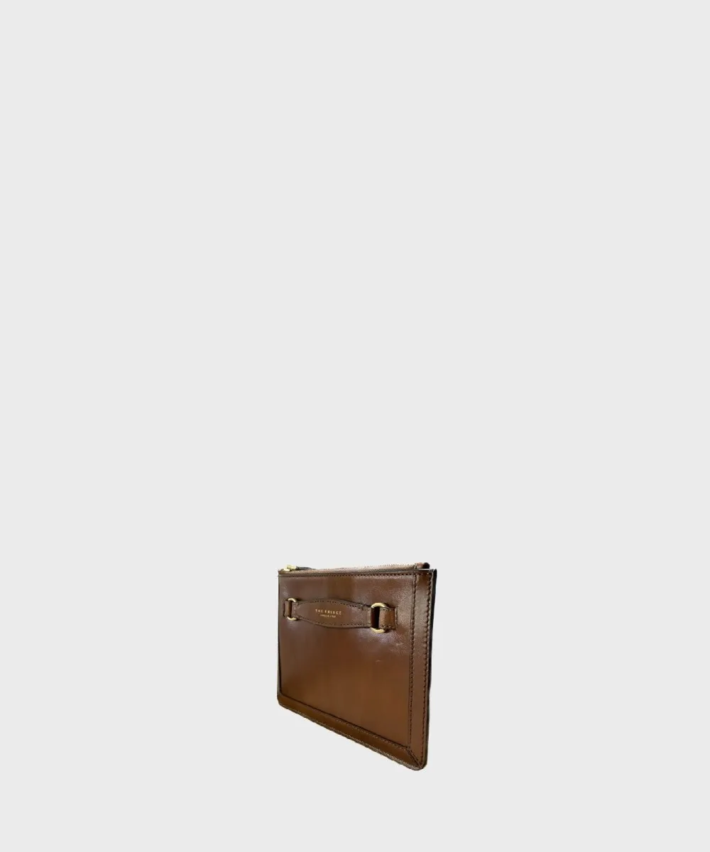 The Bridge Bettina pochette a mano piccola, pelle cuoio marrone