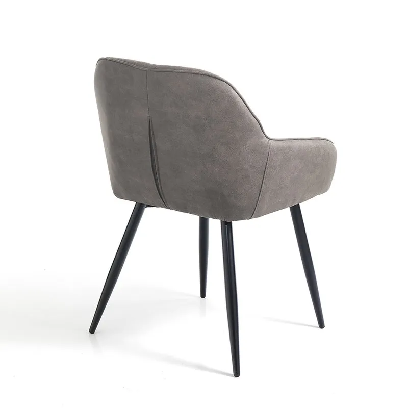 Tomasucci Set da 2 sedie imbottita Lovely, grigio/nero