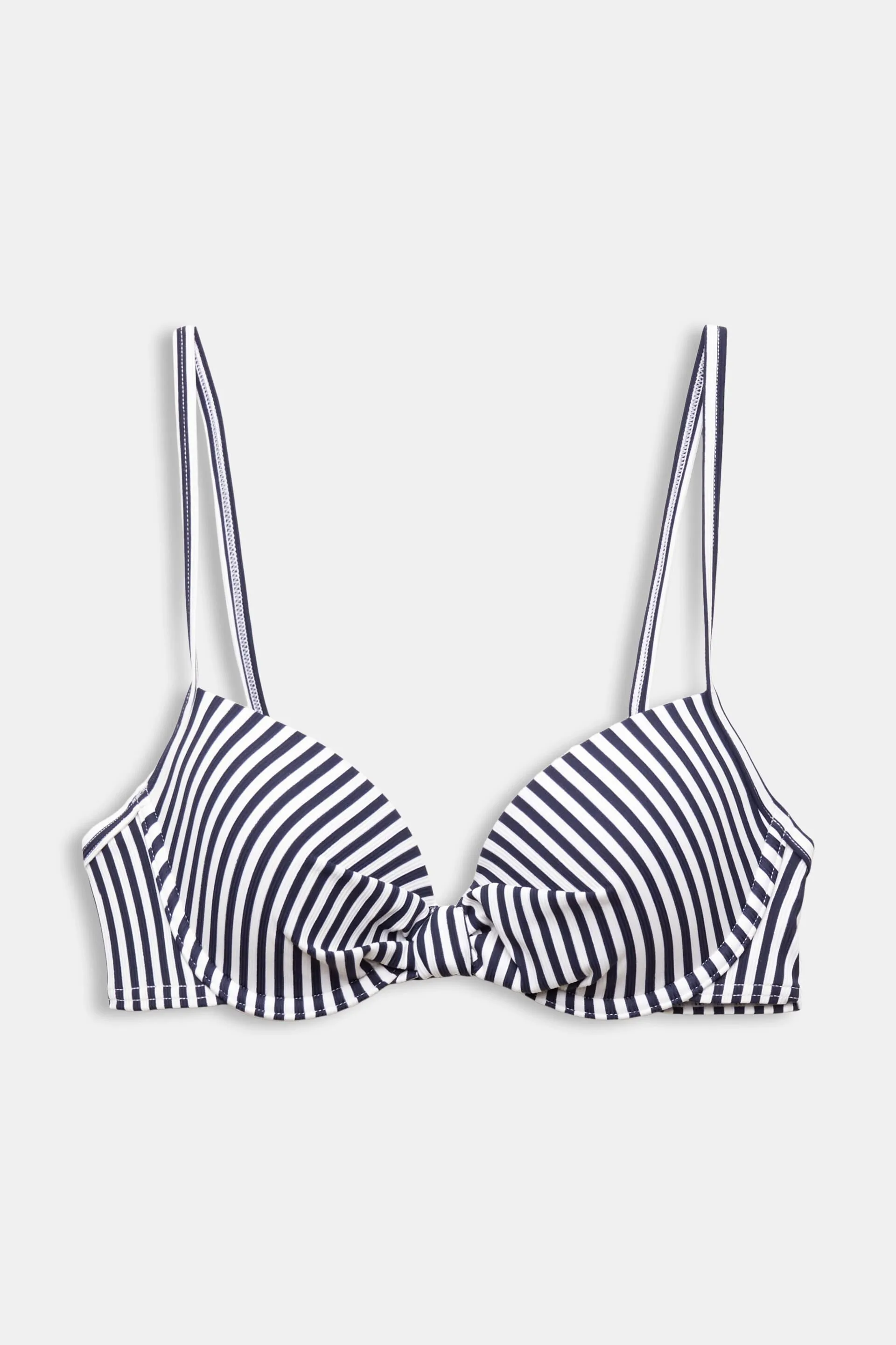 Top da bikini con ferretto e imbottitura a righe