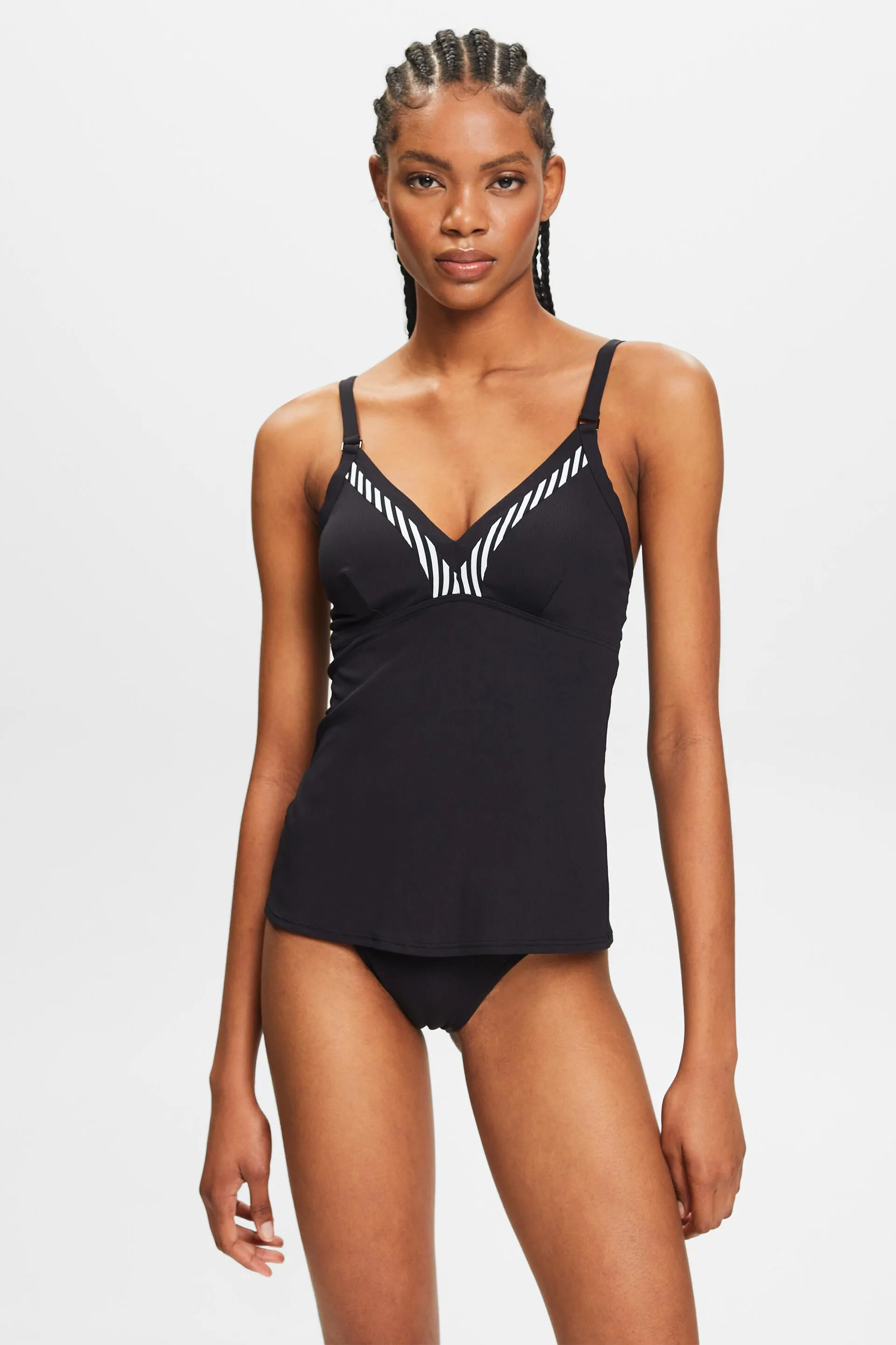 Top da tankini a righe