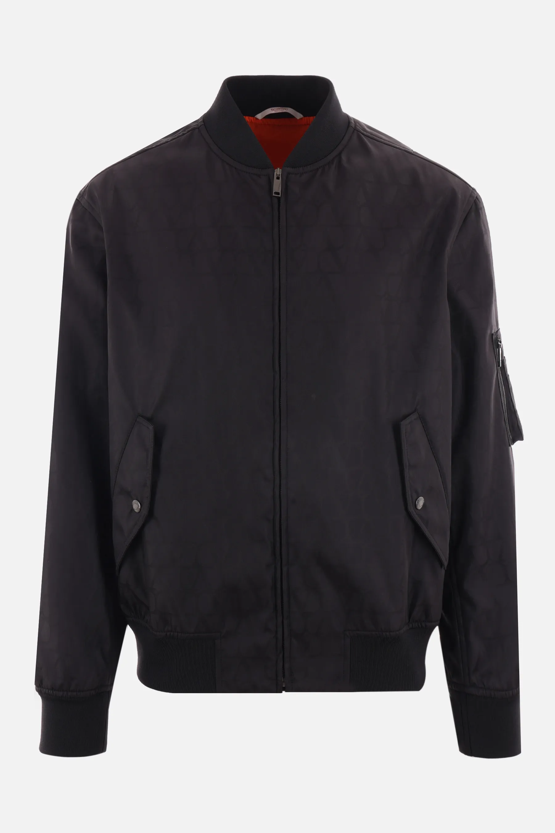 VALENTINO GARAVANI giubbotto bomber imbottito in nylon jacquard Toile Iconographe