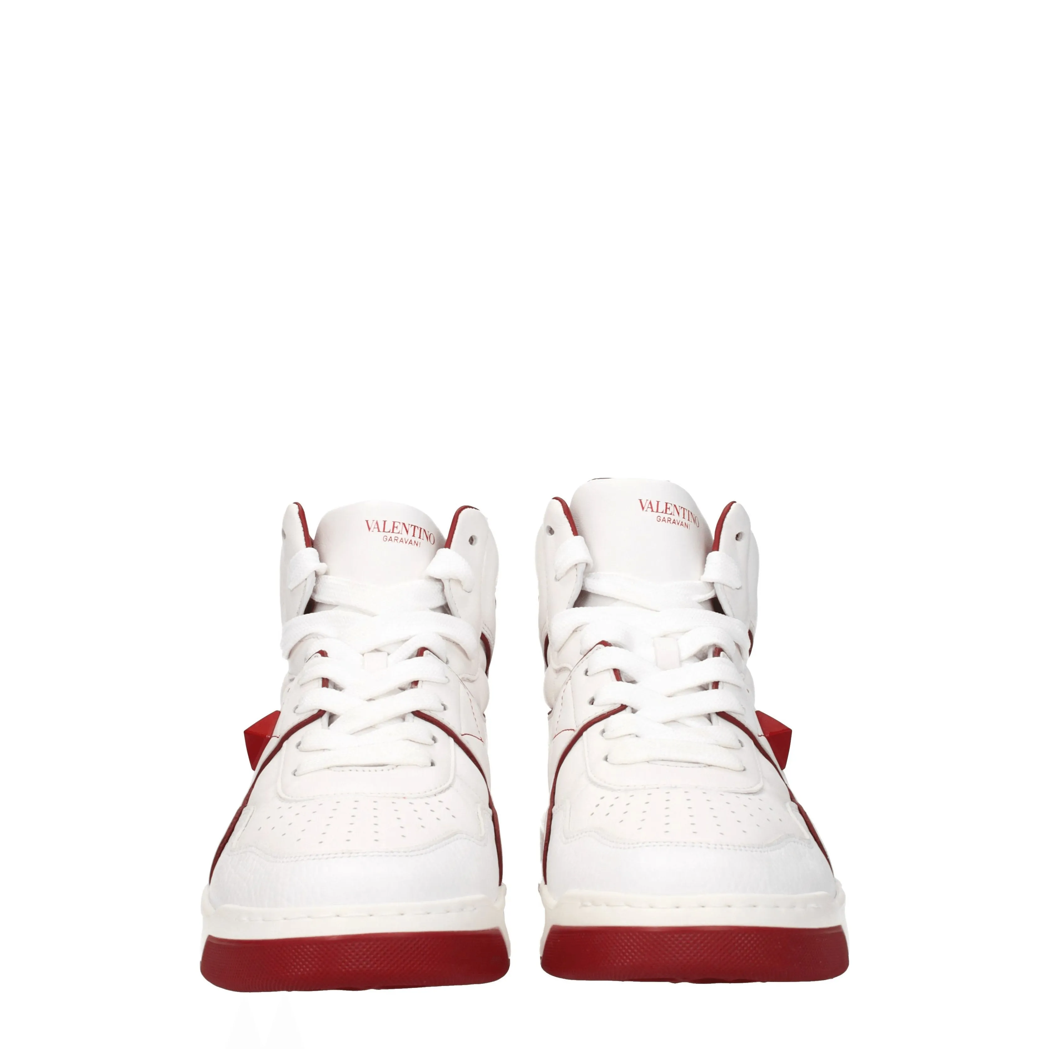 Valentino Garavani Sneakers One stud Uomo Pelle Bianco/Rosso